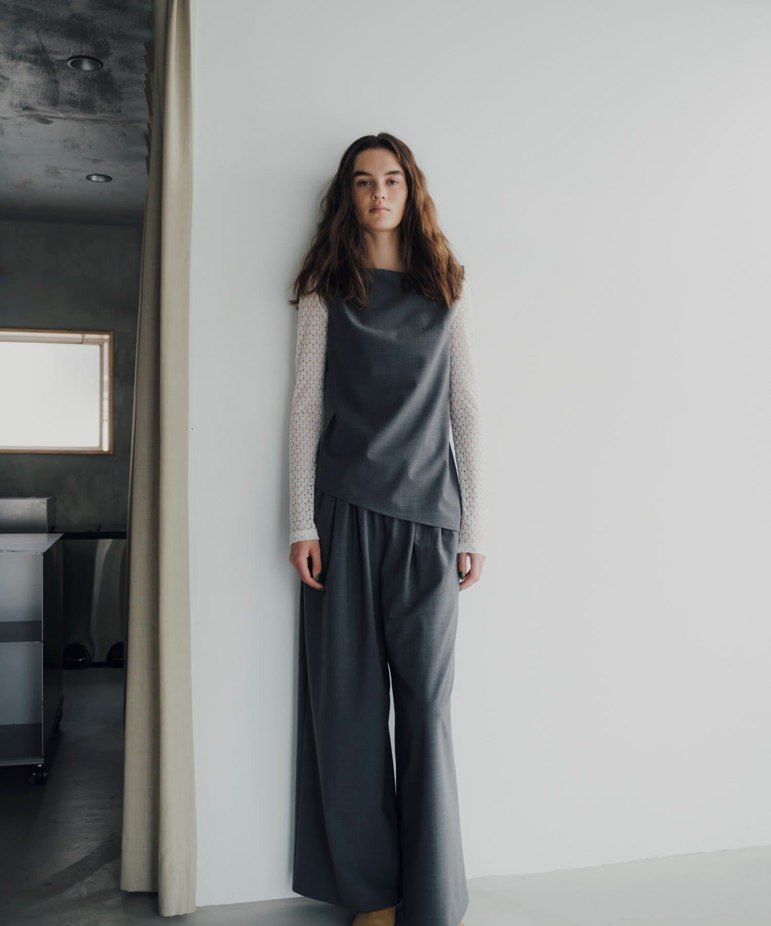 Pasterip(パセリ) Drawstring set up pants