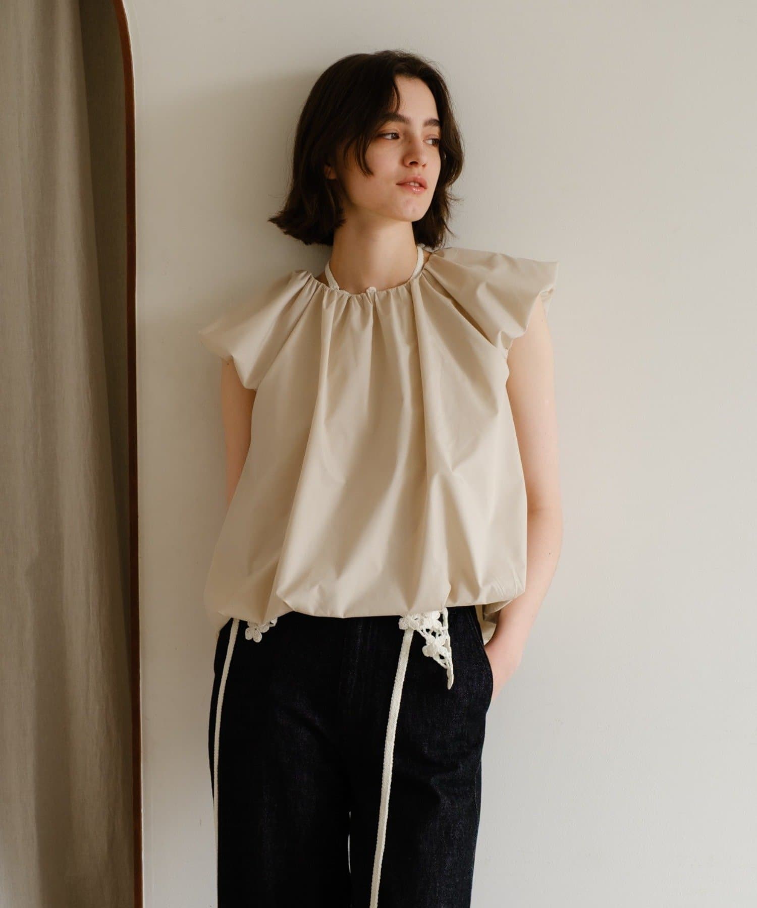 SHENERY(シーナリー) パフギャザーバルーントップス