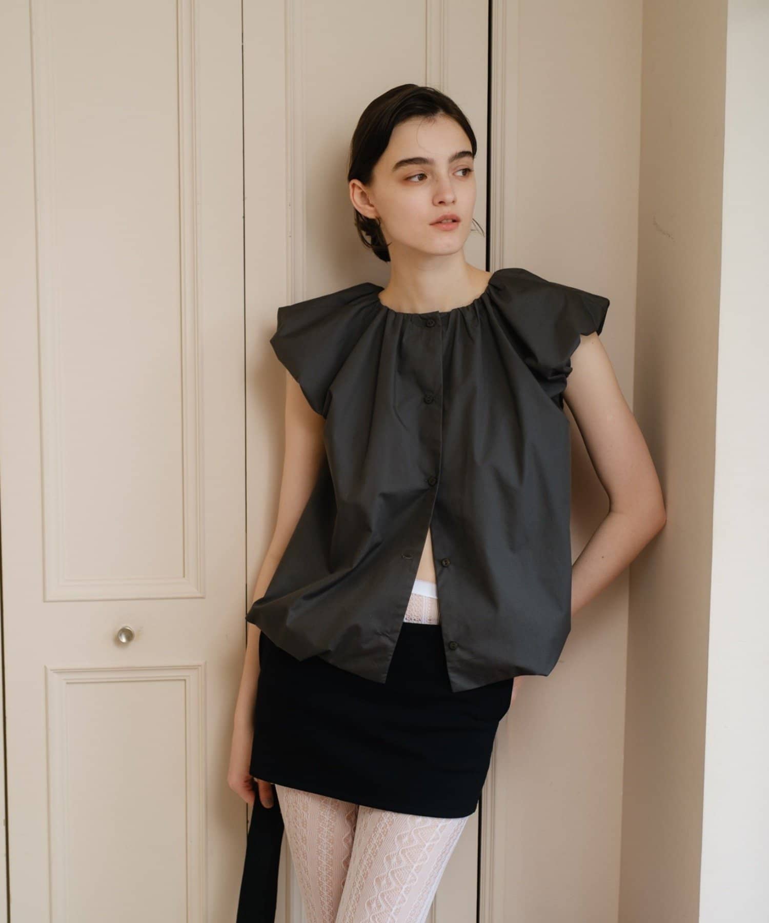 SHENERY(シーナリー) パフギャザーバルーントップス