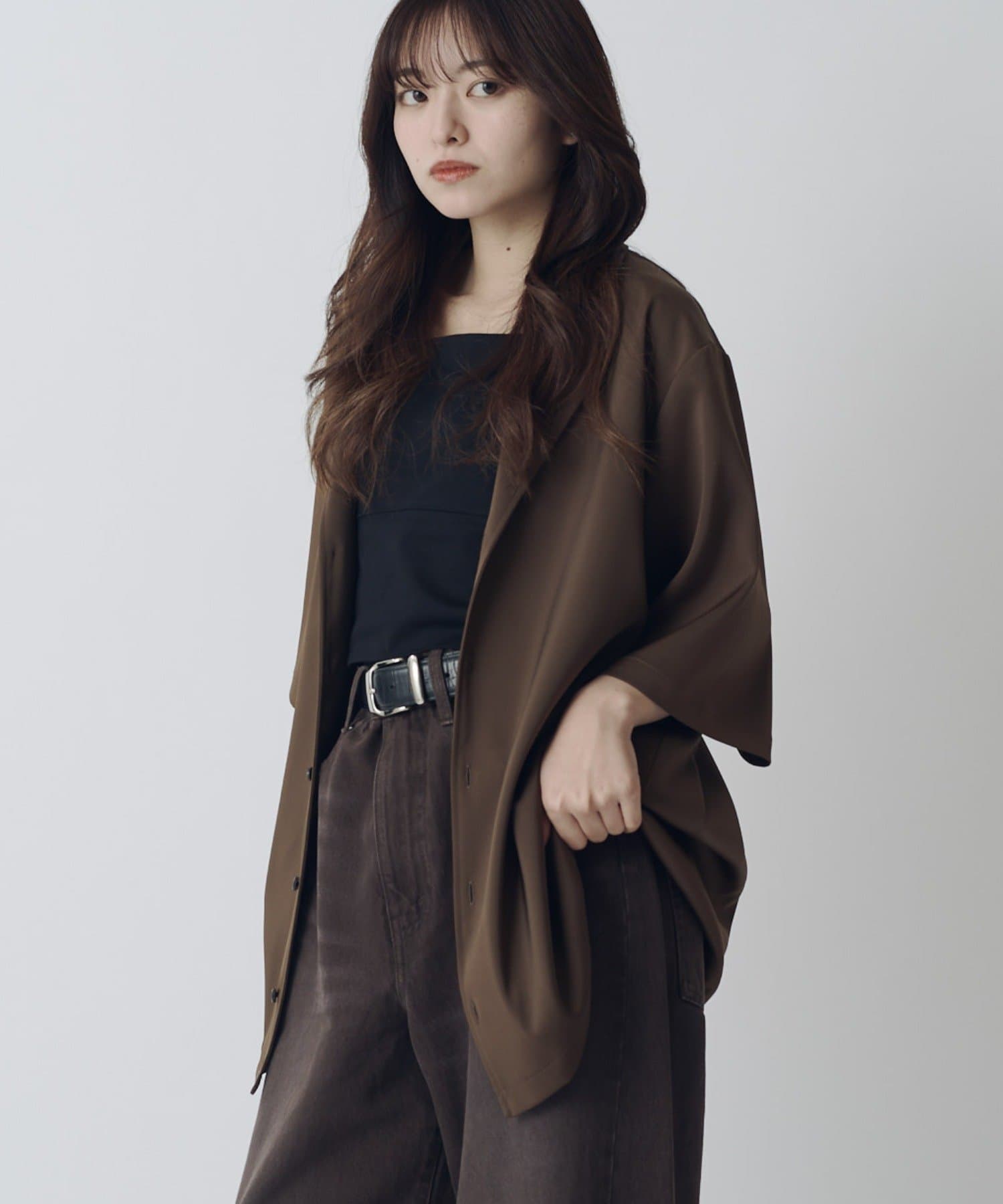 Lui's(ルイス) サテンLUXs/sシャツ