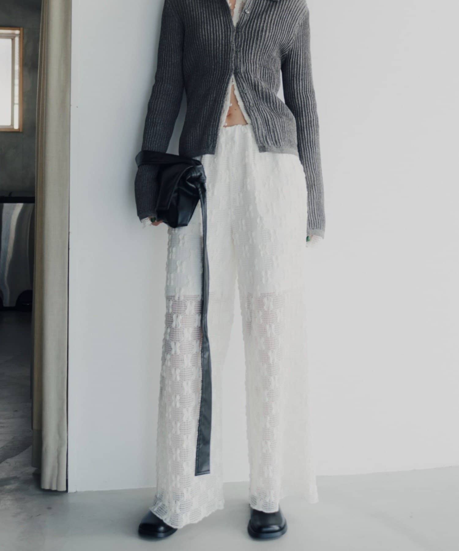 Pasterip(パセリ) Mesh lace easy pants