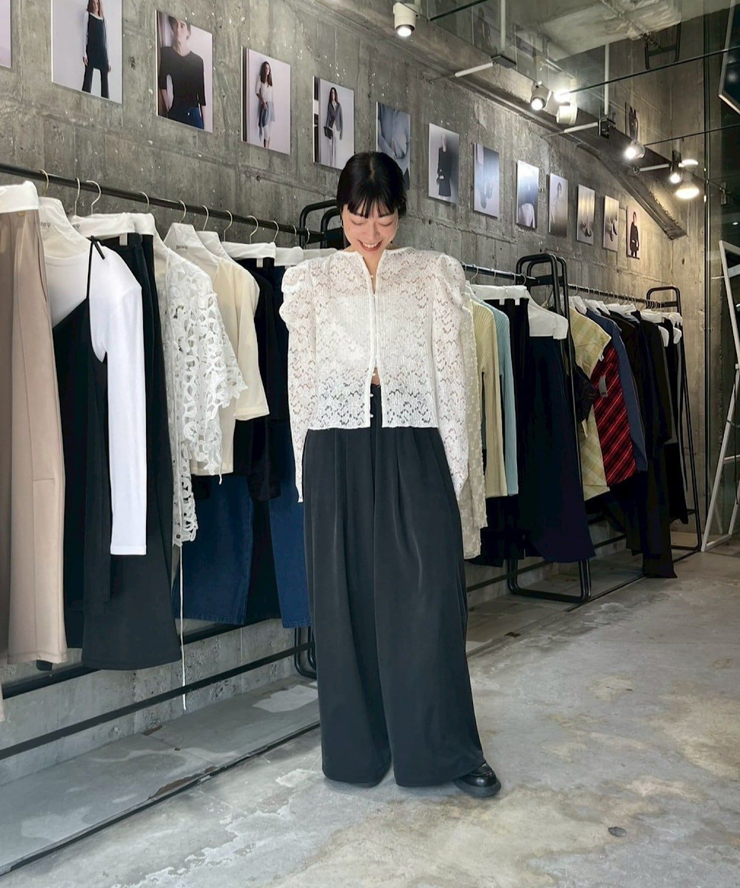 Pasterip(パセリ) Cupro jersey wide pants