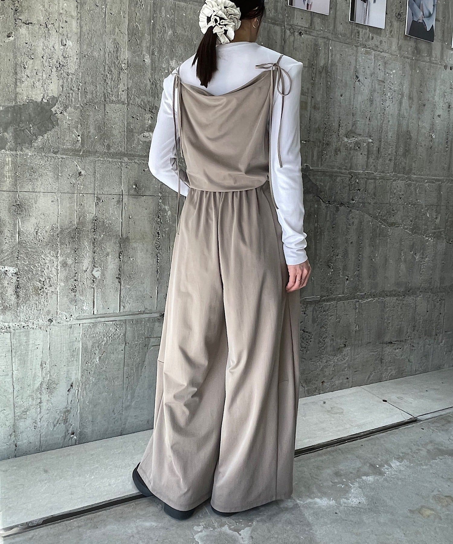 Pasterip(パセリ) Cupro jersey wide pants