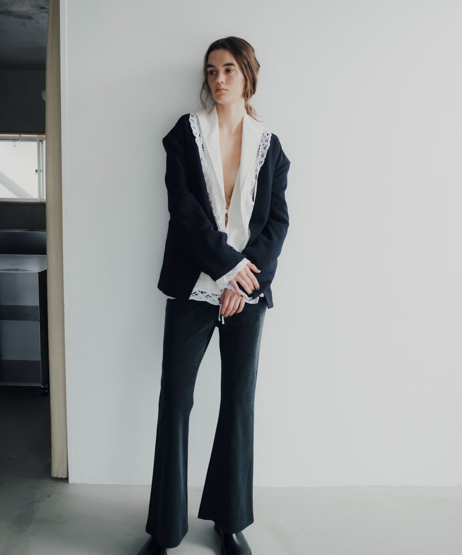 Pasterip(パセリ) Cupro jersey slim pants