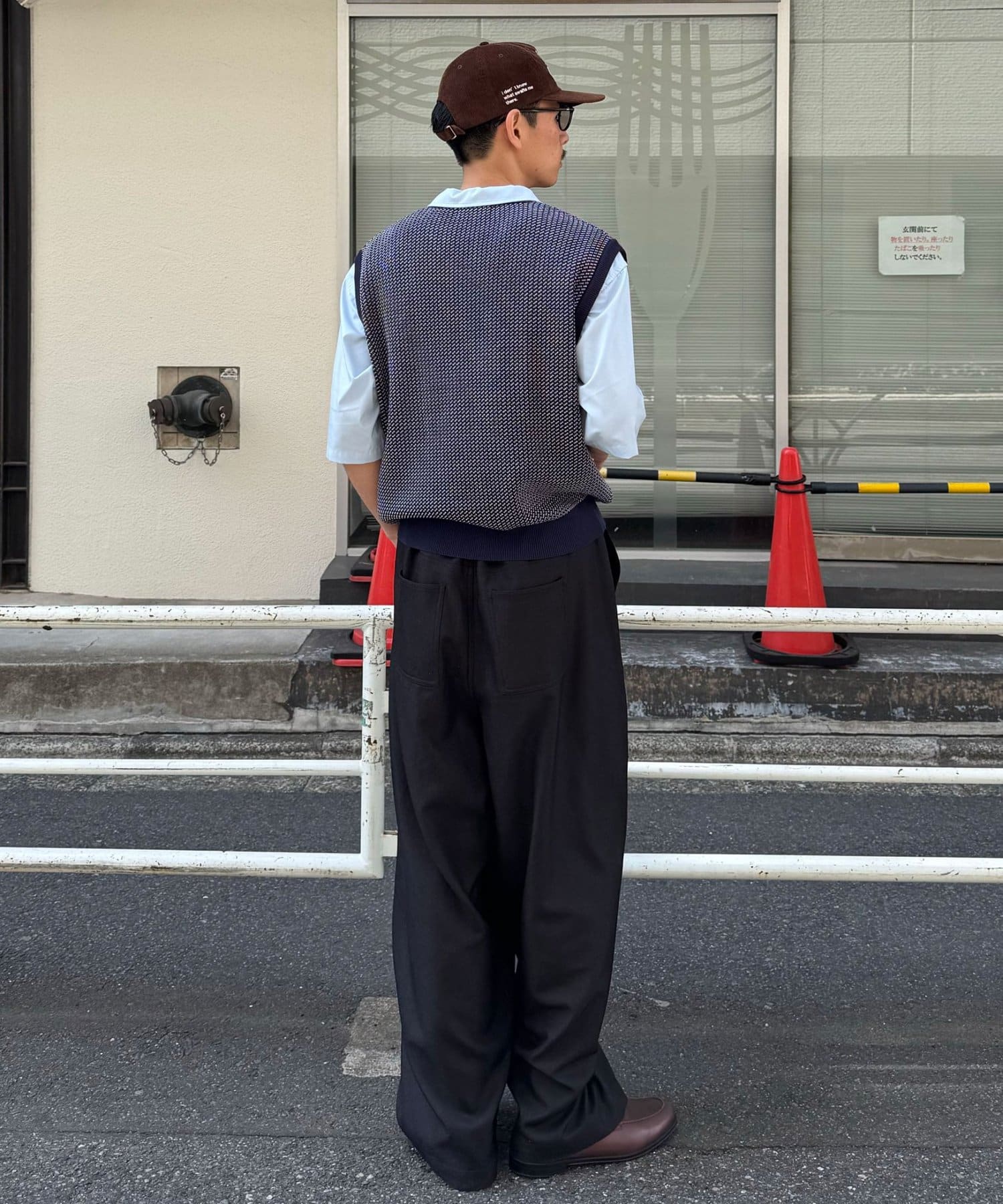 CIAOPANIC(チャオパニック) バーズアイサマーニットVネックベスト