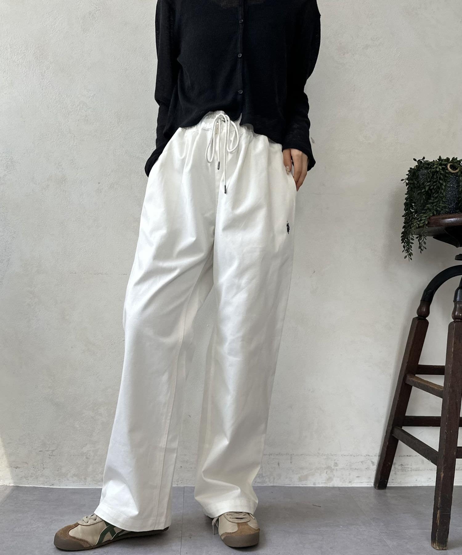 LOCUST(ローカスト) 【ユニセックス】【U.S.POLO ASSN.】ツイルイージーパンツ