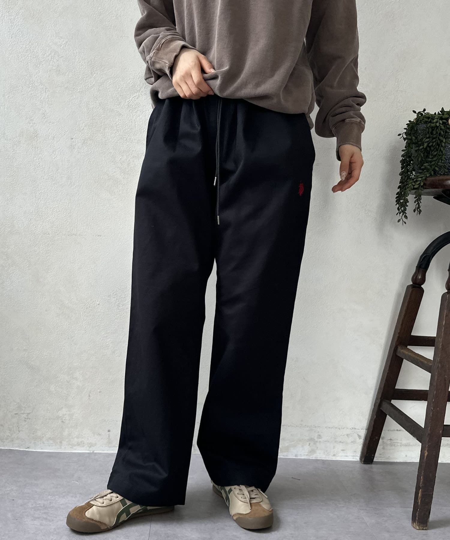 LOCUST(ローカスト) 【ユニセックス】【U.S.POLO ASSN.】ツイルイージーパンツ