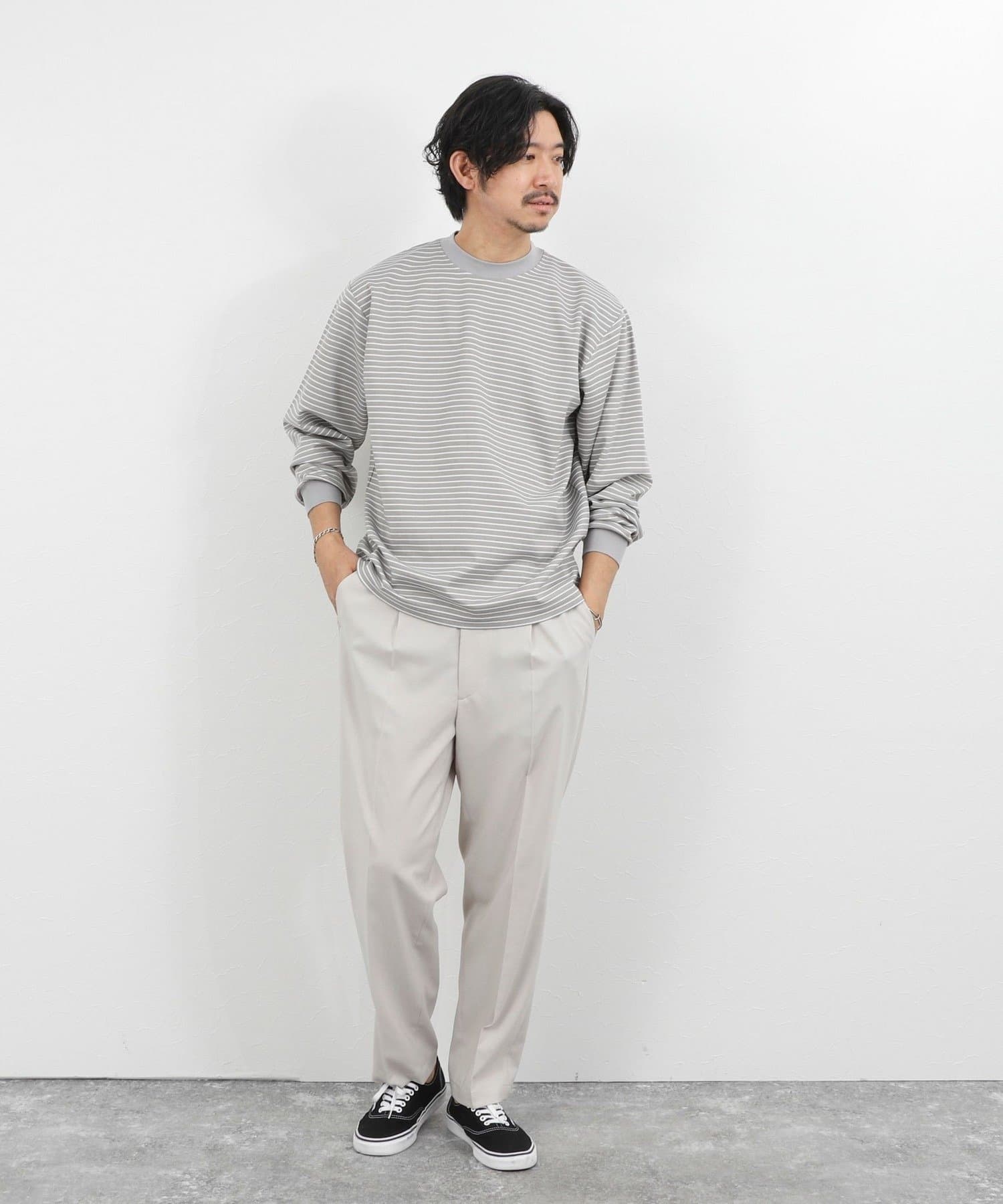 NOLLEY'S(ノーリーズ) シルケットボーダーロンＴ