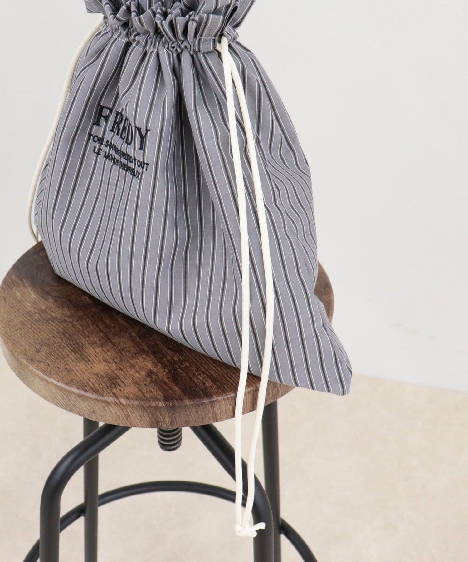 FREDY & GLOSTER(フレディ アンド グロスター) アウトポケットストライプロゴトート