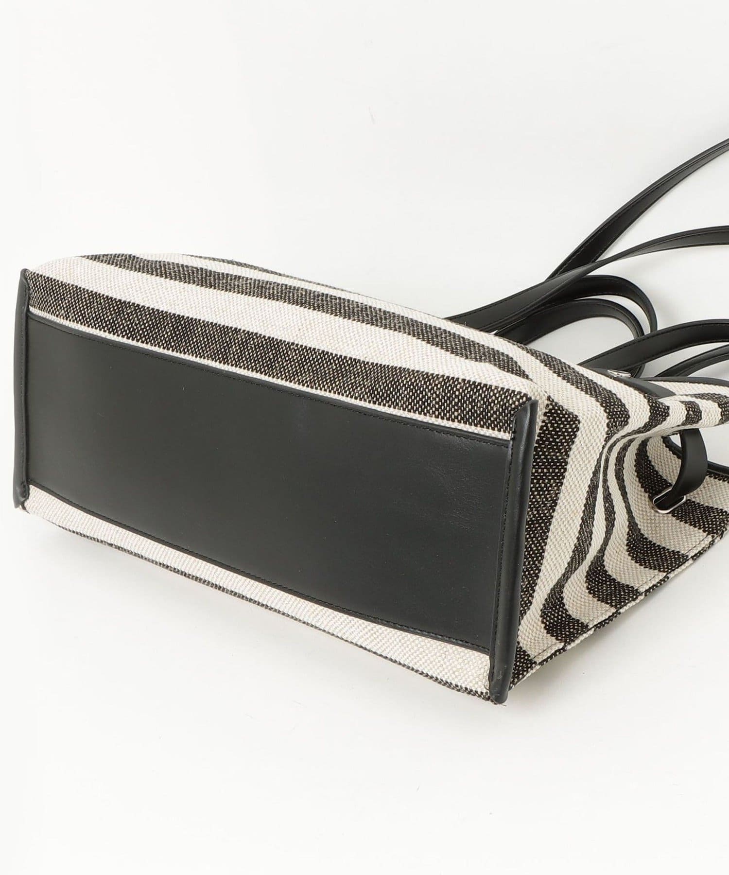 FREDY & GLOSTER(フレディ アンド グロスター) ボーダープリントスクエアトートバッグ