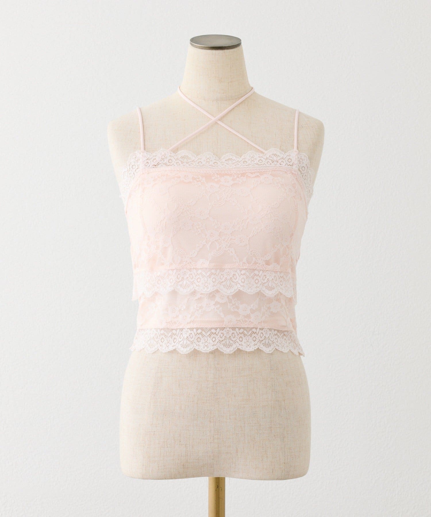 one after another NICE CLAUP(ワンアフターアナザー ナイスクラップ) カップ付きレースキャミソール