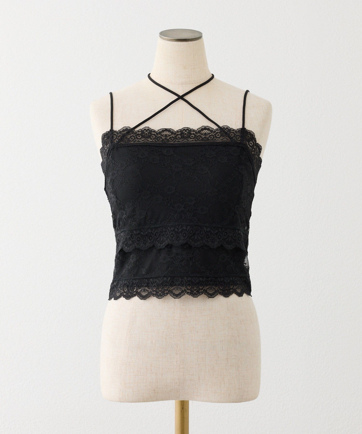 one after another NICE CLAUP(ワンアフターアナザー ナイスクラップ) カップ付きレースキャミソール
