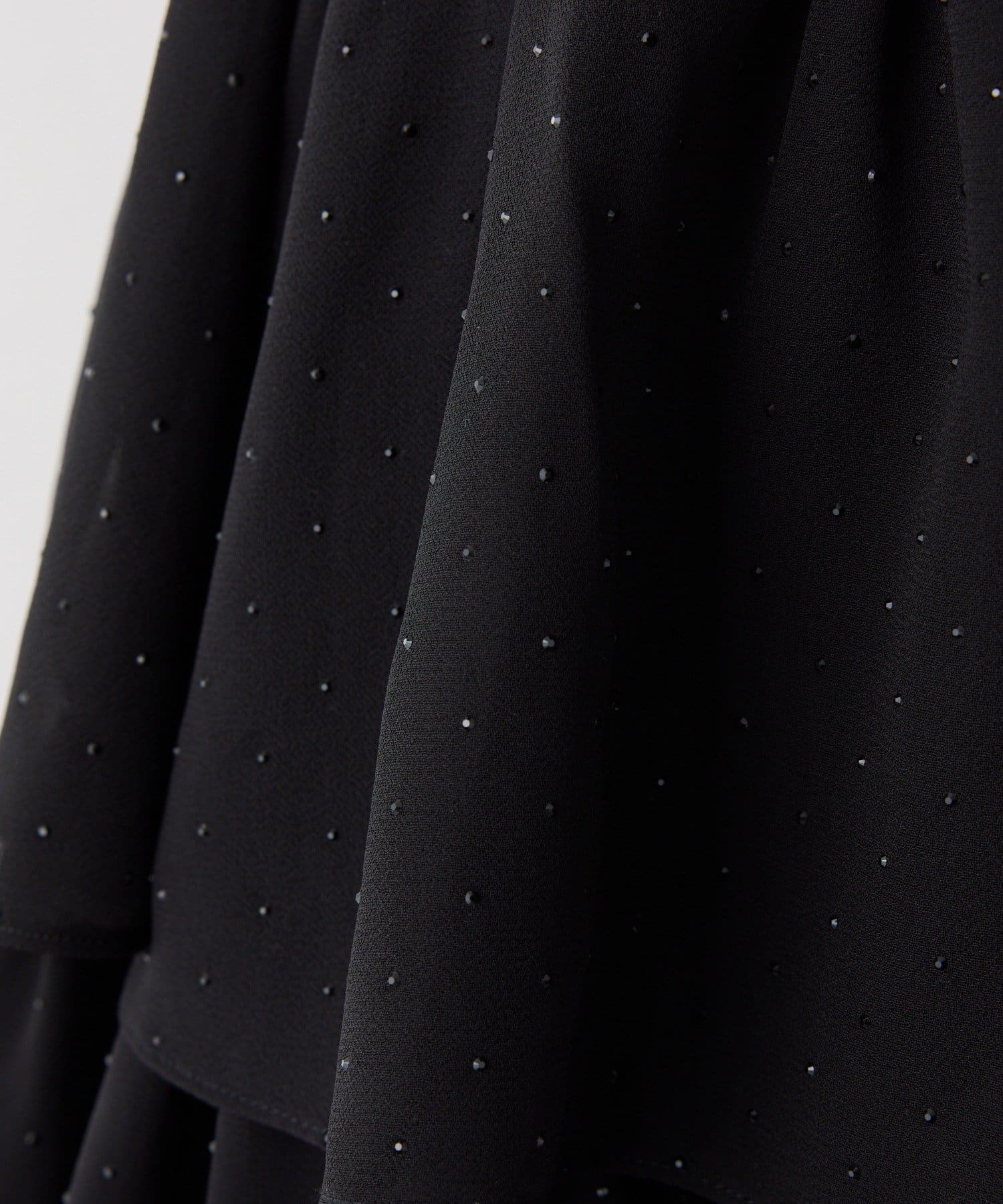 one after another NICE CLAUP(ワンアフターアナザー ナイスクラップ) 【Black Ribbon Collection】バックリボンティアードワンピ