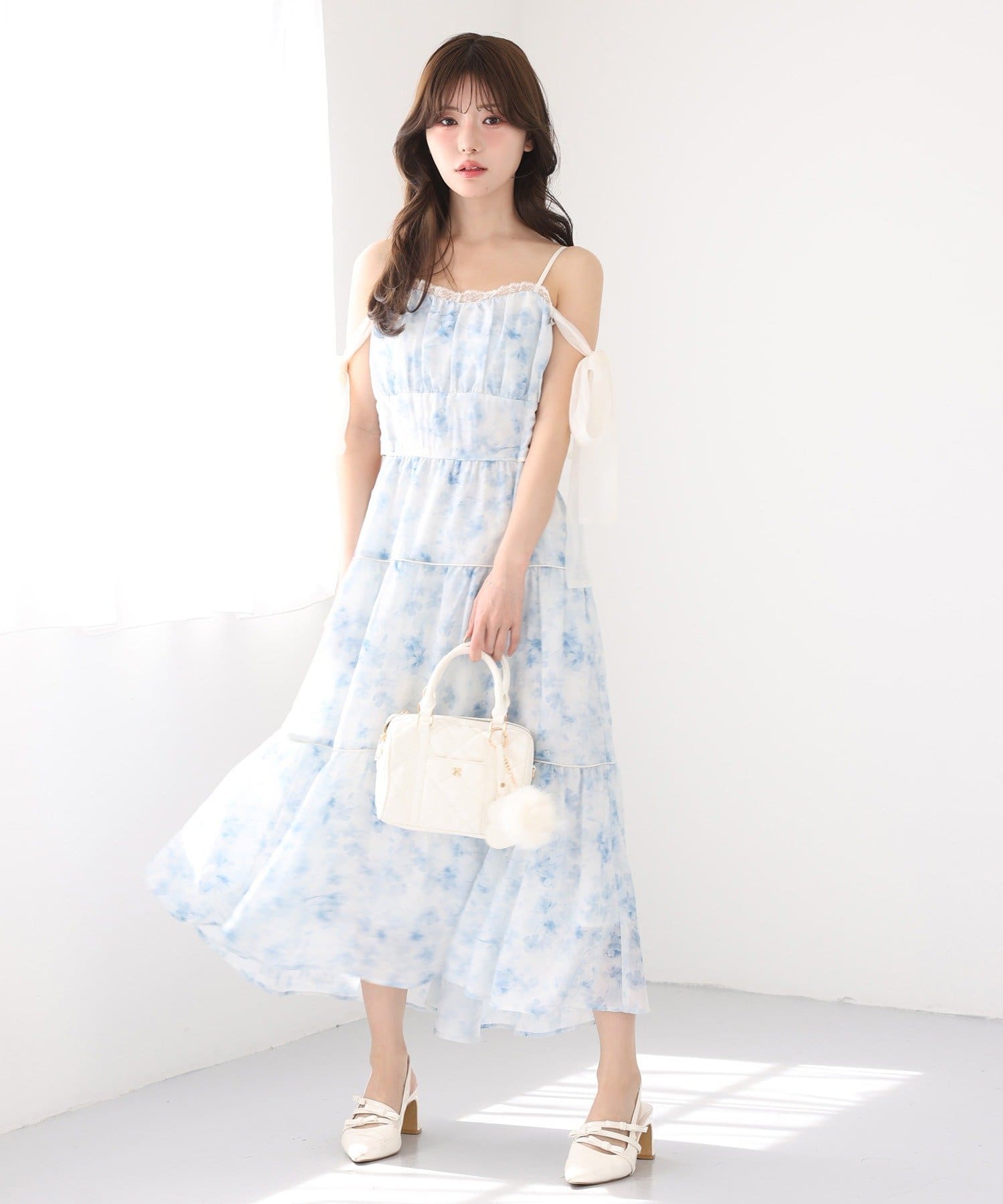 one after another NICE CLAUP(ワンアフターアナザー ナイスクラップ) 【SMサイズ展開あり】サイドカットロングワンピース