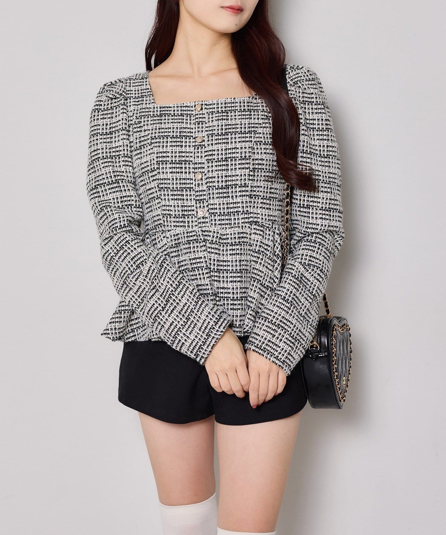 NICE CLAUP / OLIVE des OLIVE OUTLET(ナイスクラップ  / オリーブ デ オリーブ アウトレット) 【	one after another 】バッグレースペプラムトップス