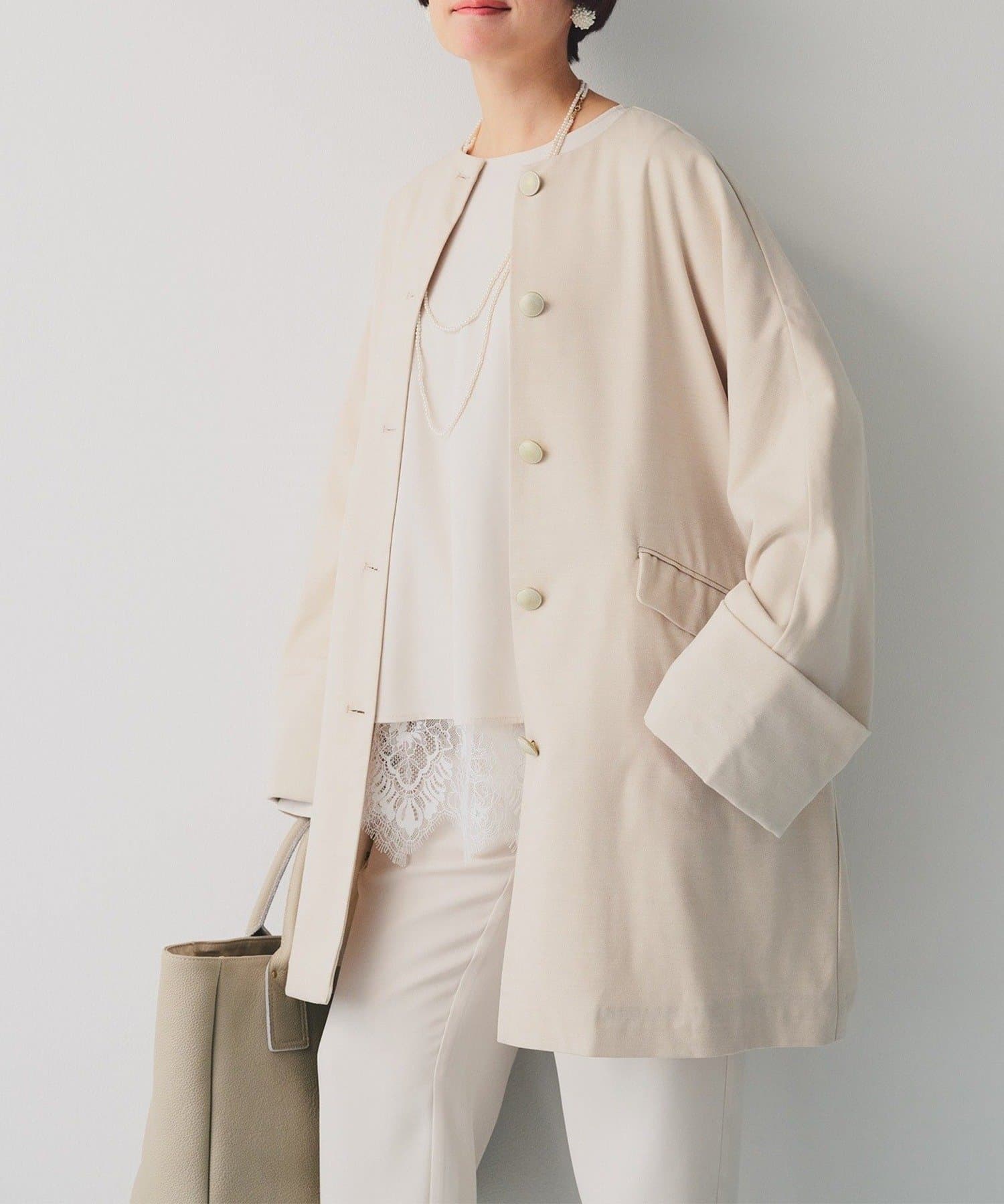 NICE CLAUP / OLIVE des OLIVE OUTLET(ナイスクラップ  / オリーブ デ オリーブ アウトレット) 【PUAL CE CIN】ノーカラーコート