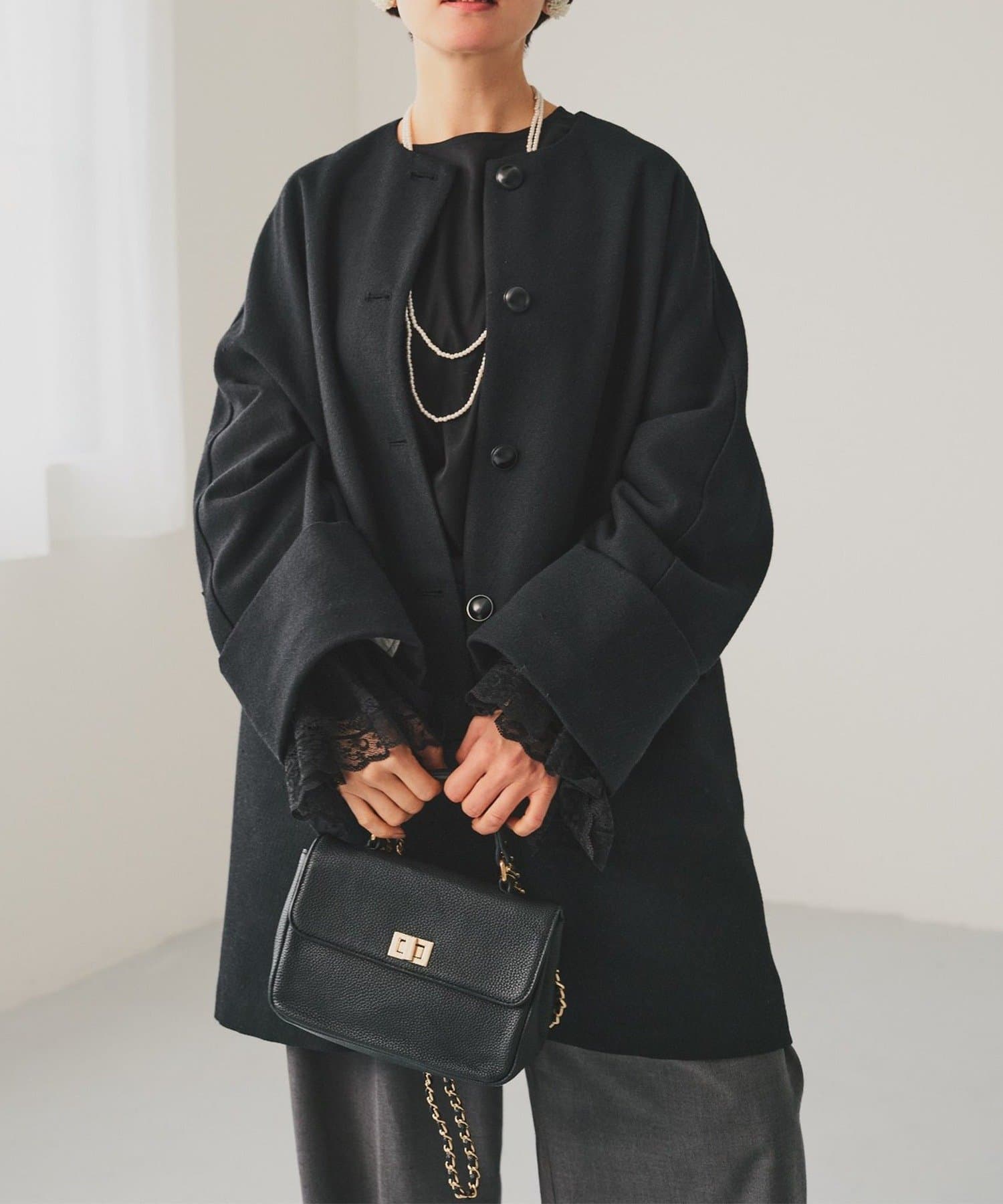 NICE CLAUP / OLIVE des OLIVE OUTLET(ナイスクラップ  / オリーブ デ オリーブ アウトレット) 【PUAL CE CIN】ノーカラーコート