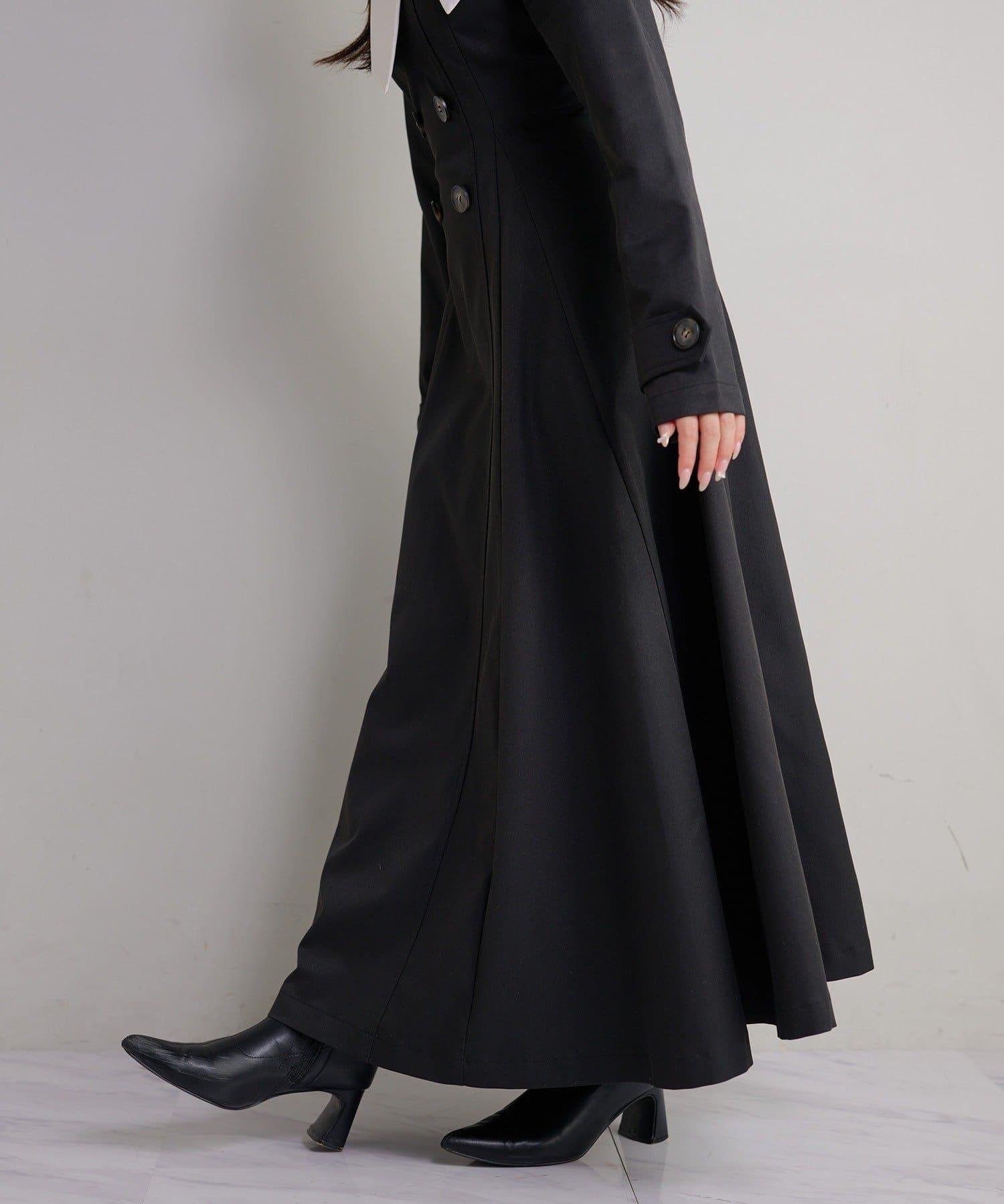 NICE CLAUP / OLIVE des OLIVE OUTLET(ナイスクラップ  / オリーブ デ オリーブ アウトレット) 【Seemi.】ビックカラーロングワンピース