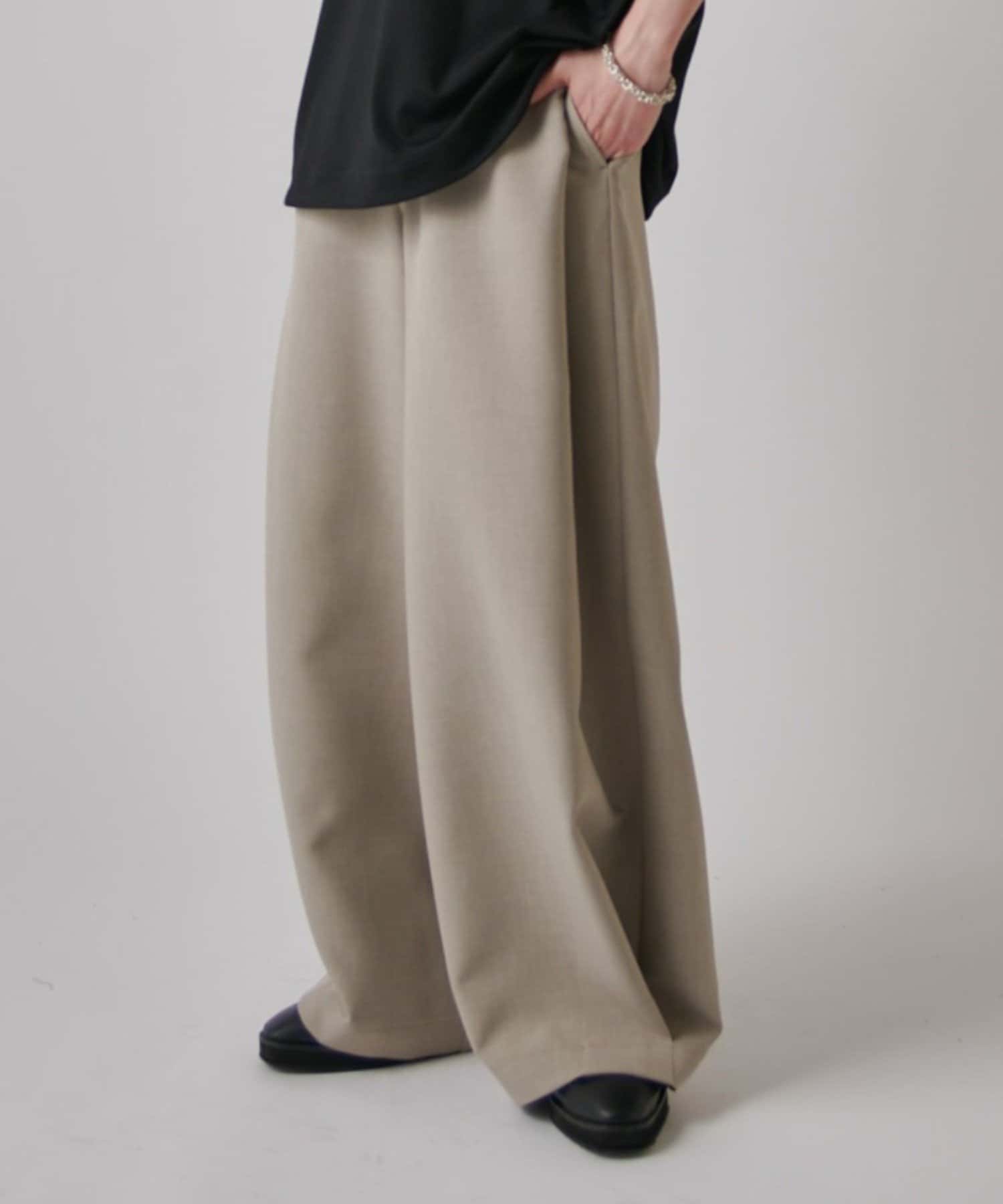 Lui's(ルイス) ダブルクロスタックワイドパンツ