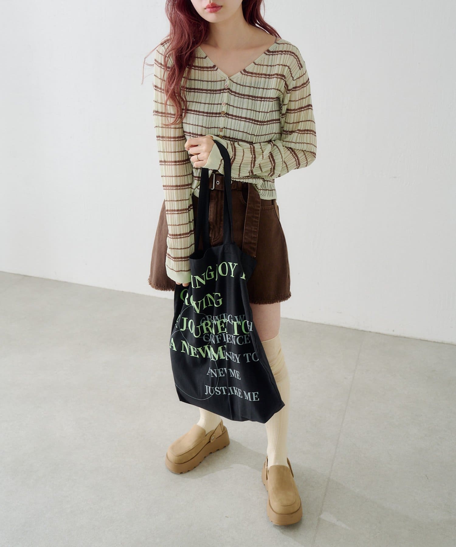 Kastane(カスタネ) 【4色展開/A4収納可】シアーロゴトートバッグ