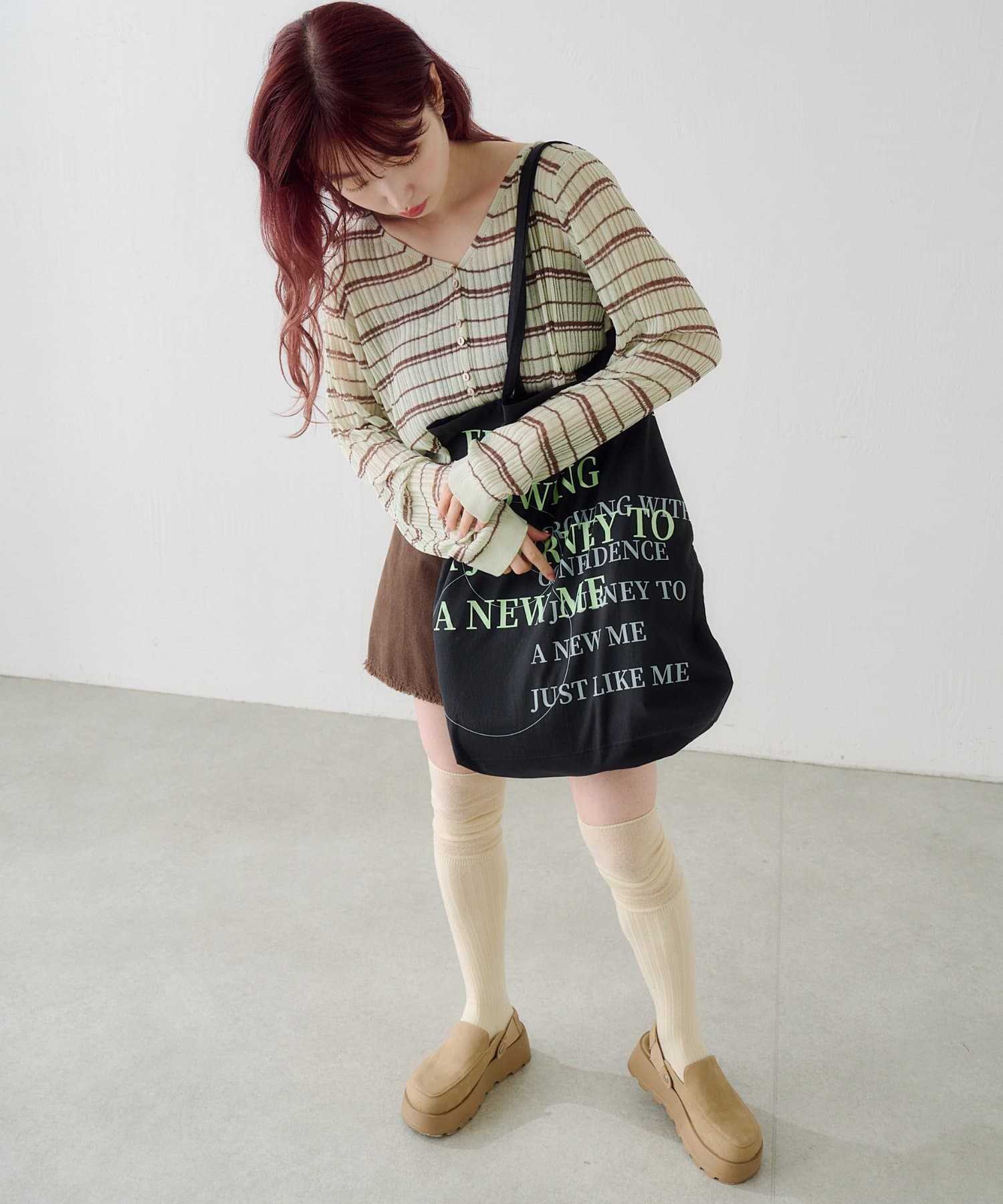 Kastane(カスタネ) 【4色展開/A4収納可】シアーロゴトートバッグ