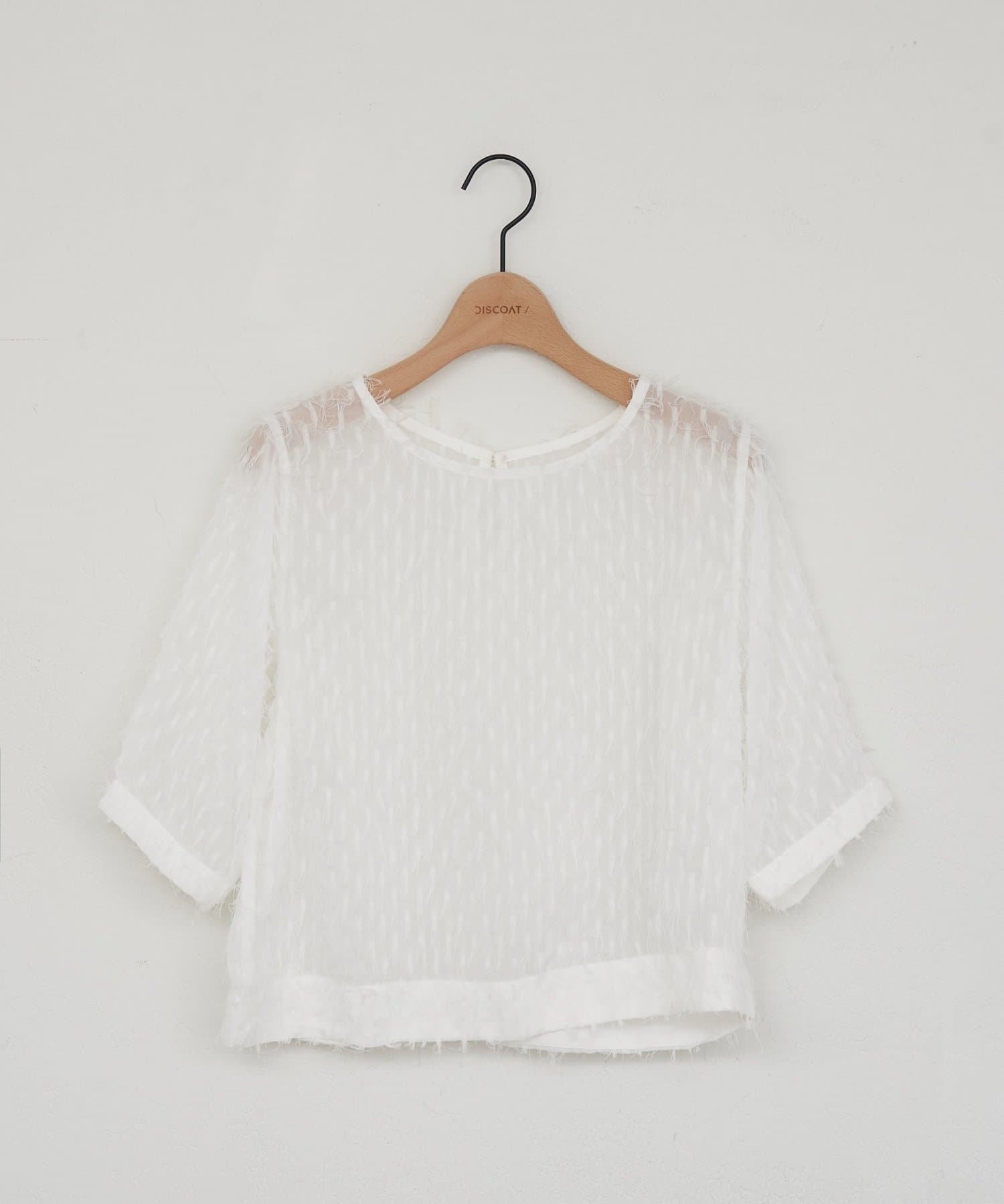 DISCOAT(ディスコート) 【WEB限定】シアーフリンジプルオーバー