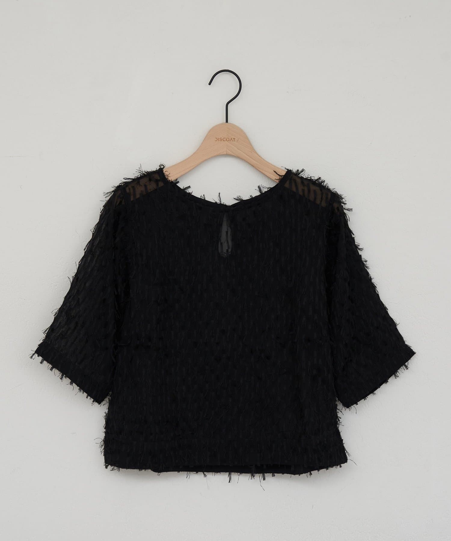 DISCOAT(ディスコート) 【WEB限定】シアーフリンジプルオーバー