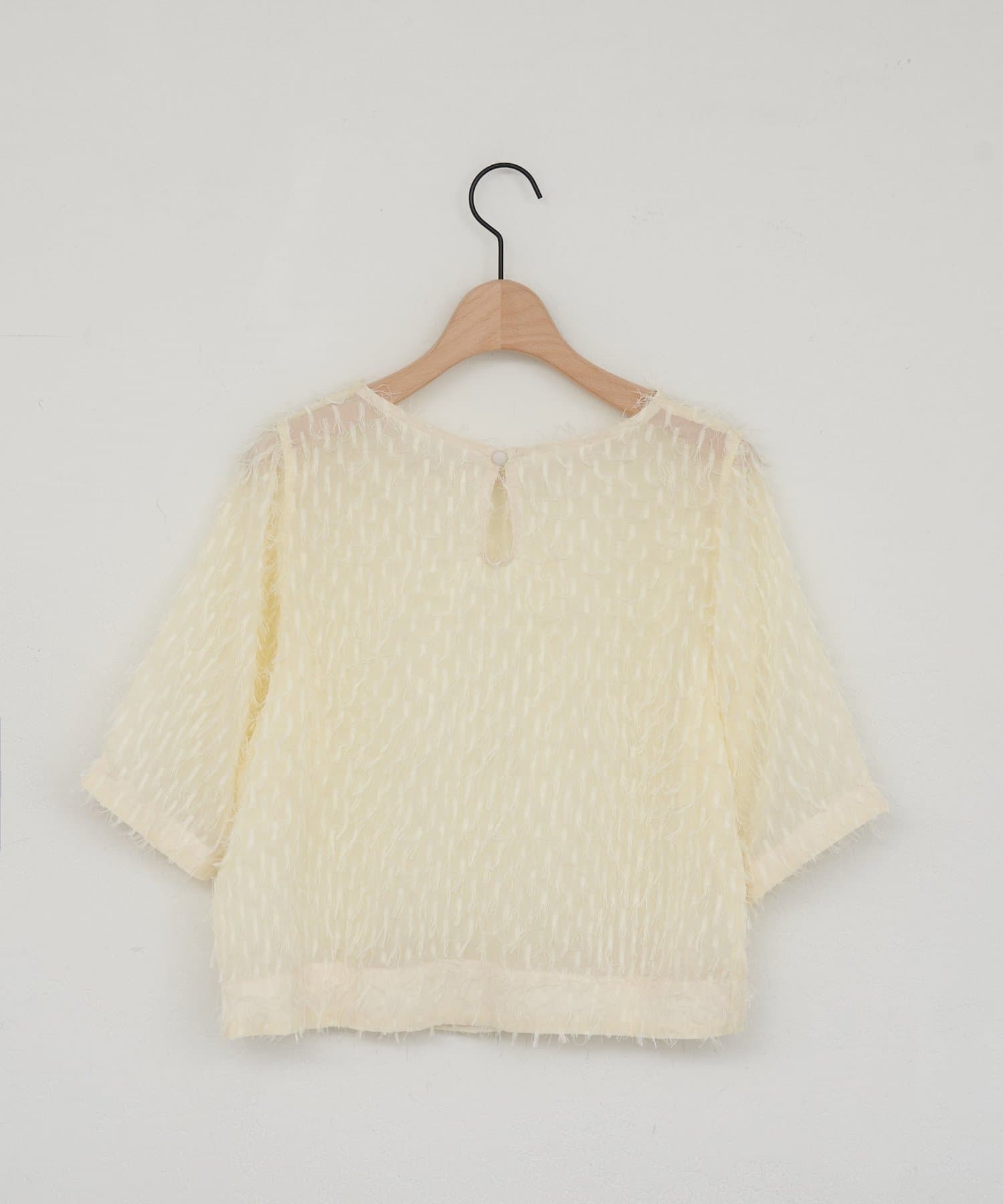 DISCOAT(ディスコート) 【WEB限定】シアーフリンジプルオーバー