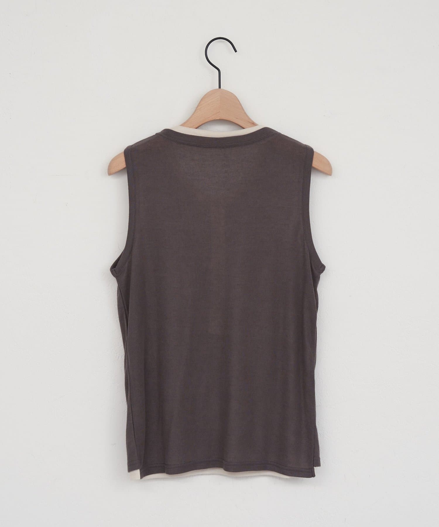 DISCOAT(ディスコート) 【WEB限定】配色ヘンリーノースリーブ