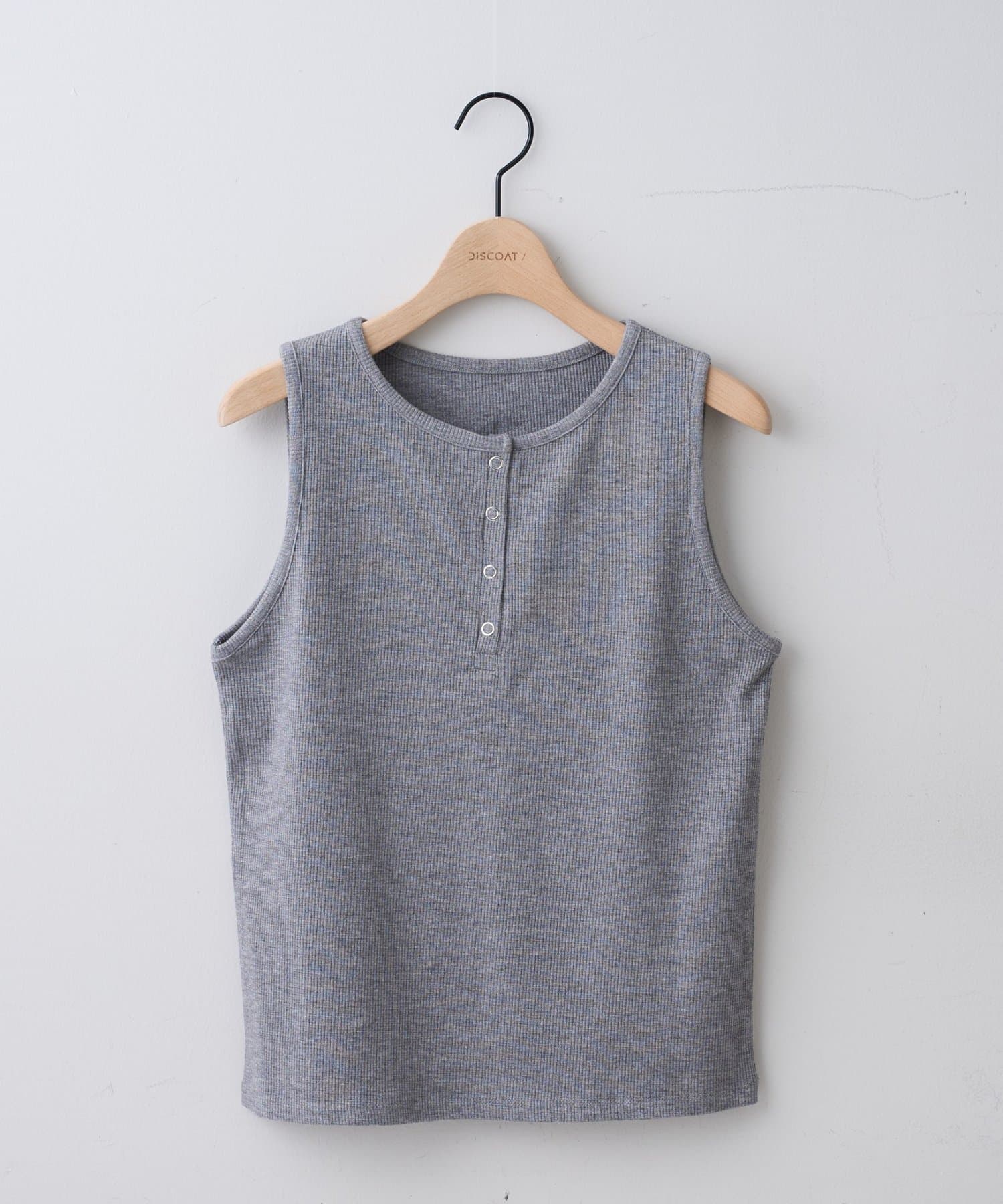 DISCOAT(ディスコート) 【WEB限定】ラメリブヘンリータンクトップ