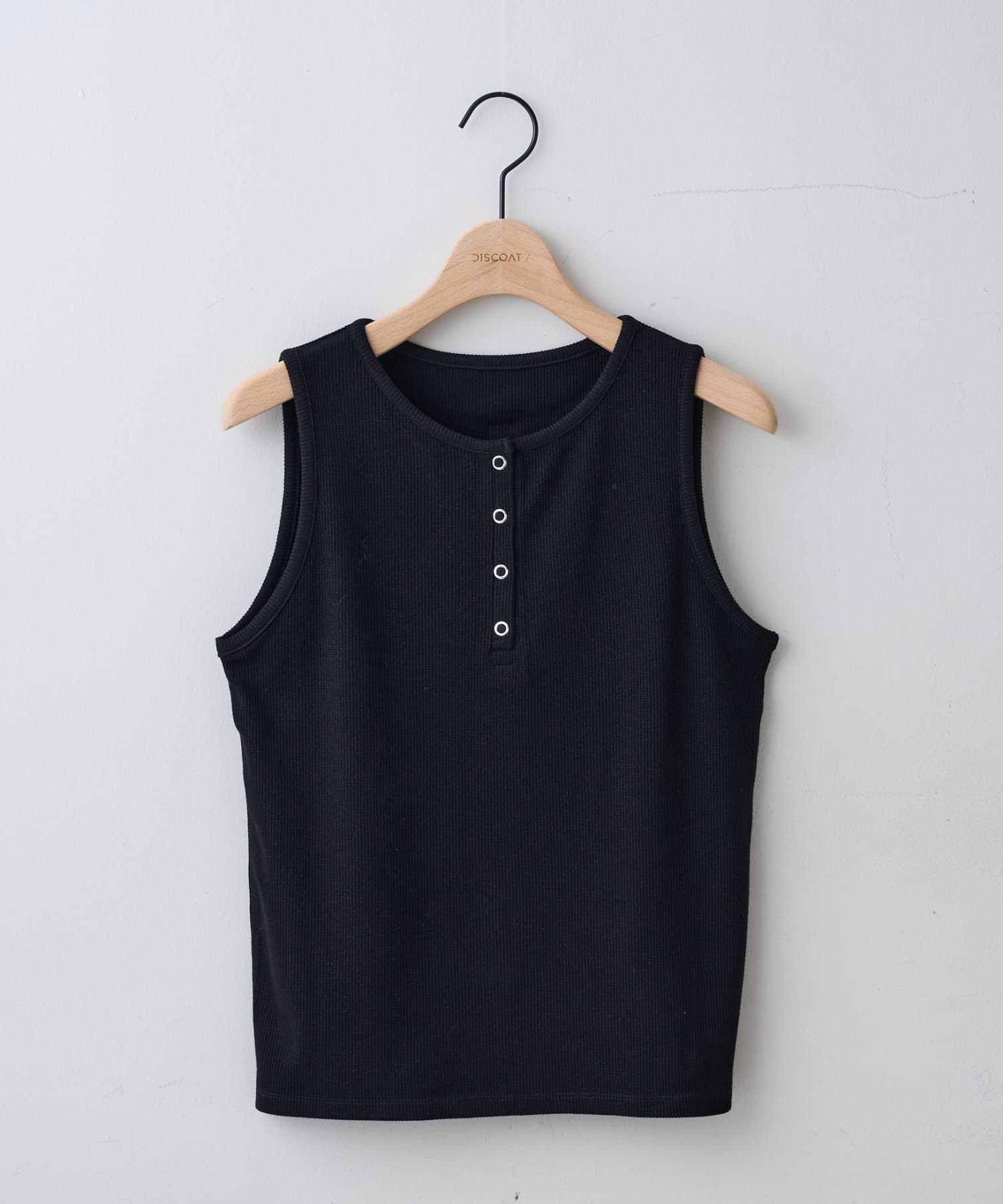 DISCOAT(ディスコート) 【WEB限定】ラメリブヘンリータンクトップ
