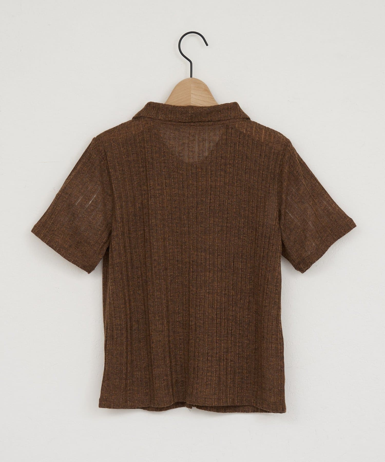 DISCOAT(ディスコート) 【WEB限定】シアー半袖カーディガン