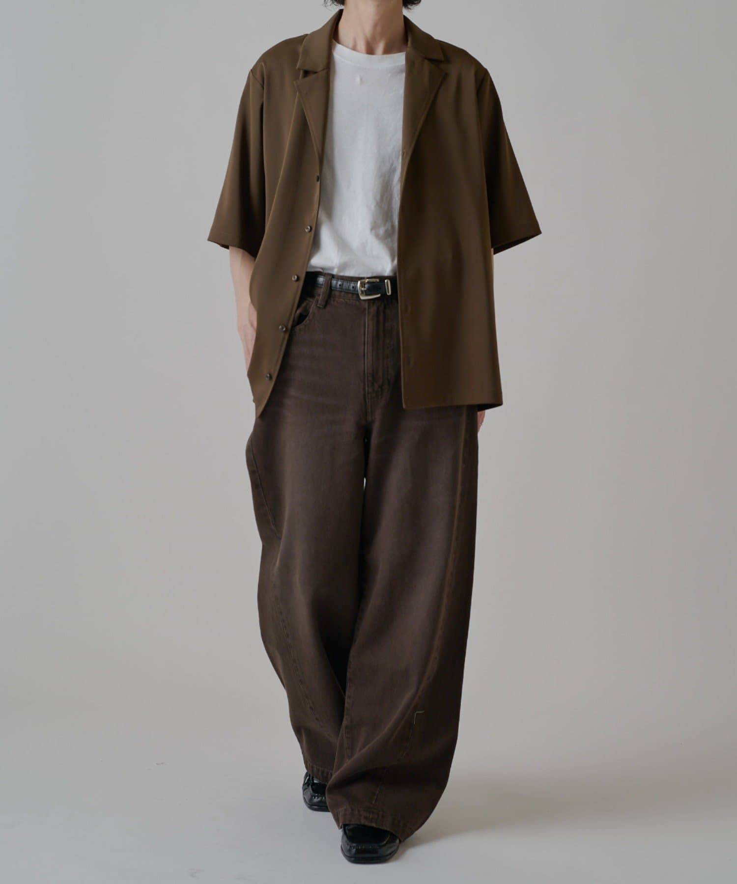 Lui's(ルイス) サテンLUXオーバーシャツジャケット