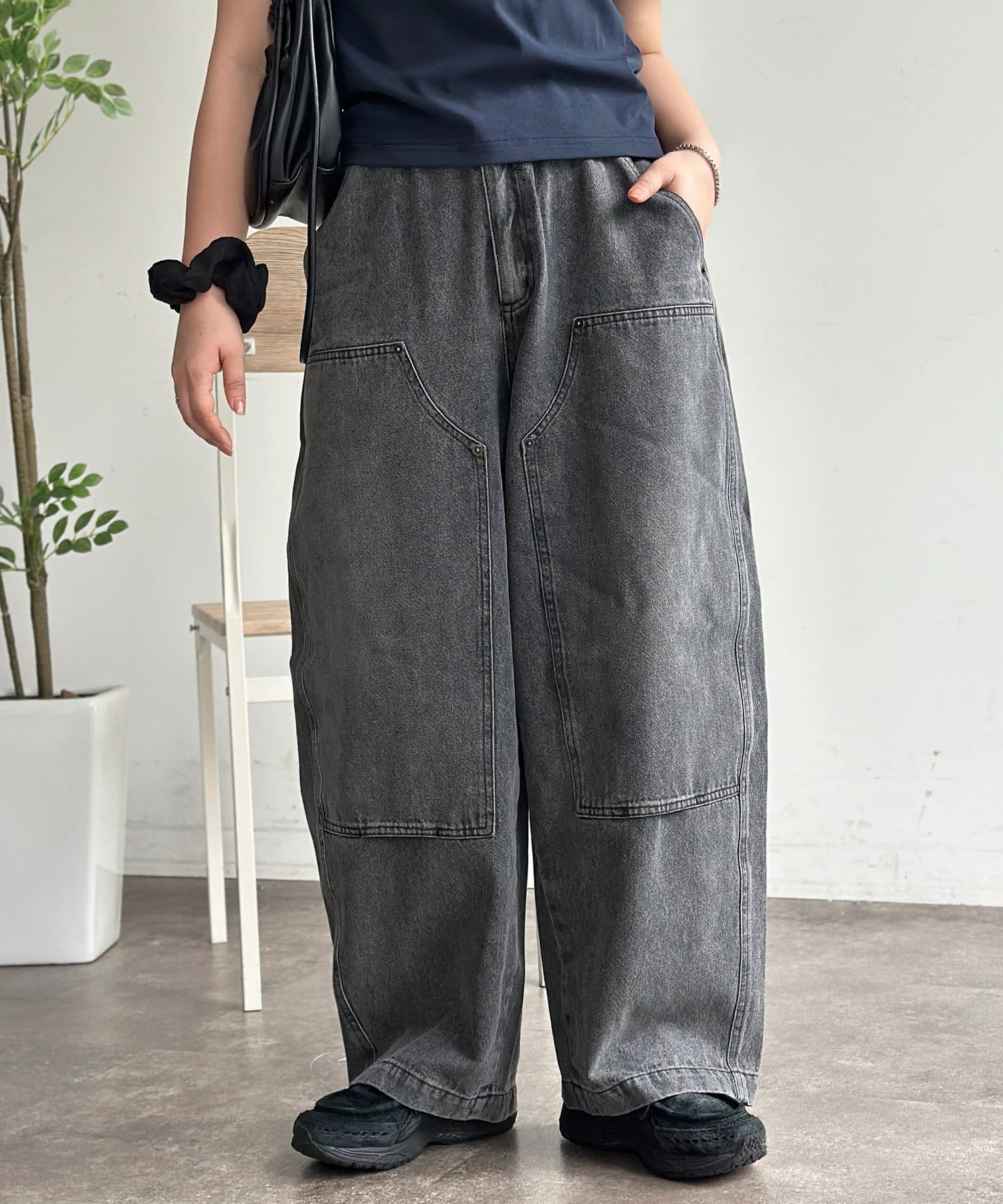 CPCM(シーピーシーエム) ダブルニーバレルデニム