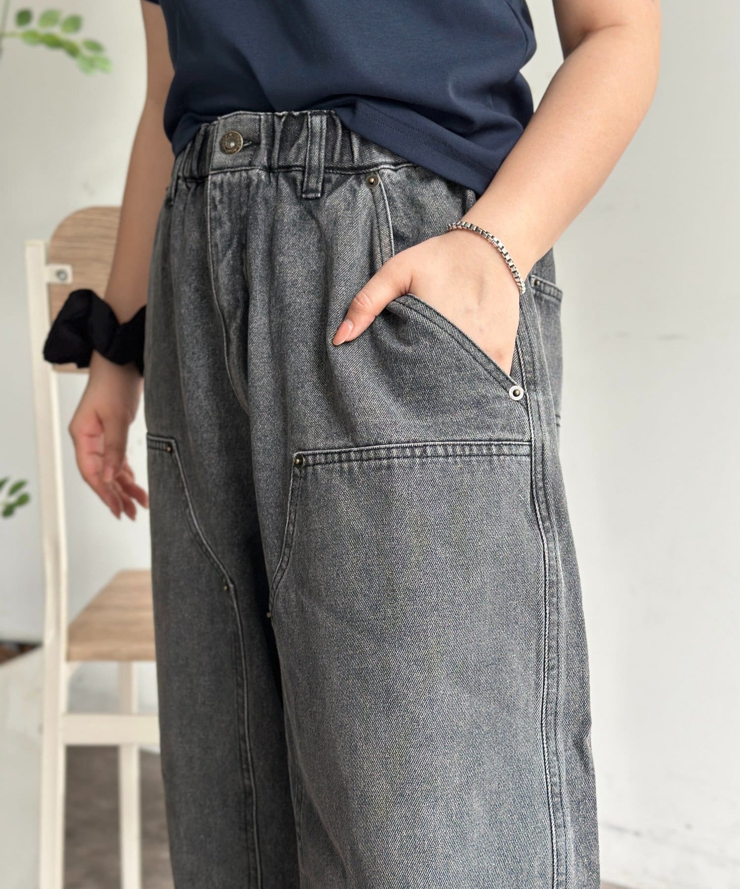 CPCM(シーピーシーエム) ダブルニーバレルデニム