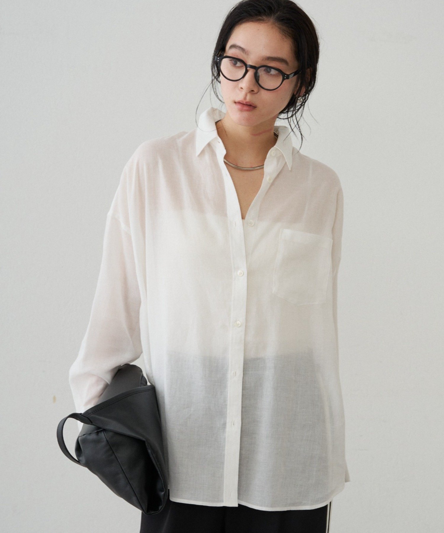 LOUNGEDRESS(ラウンジドレス) カシュクール2wayリネンシャツ