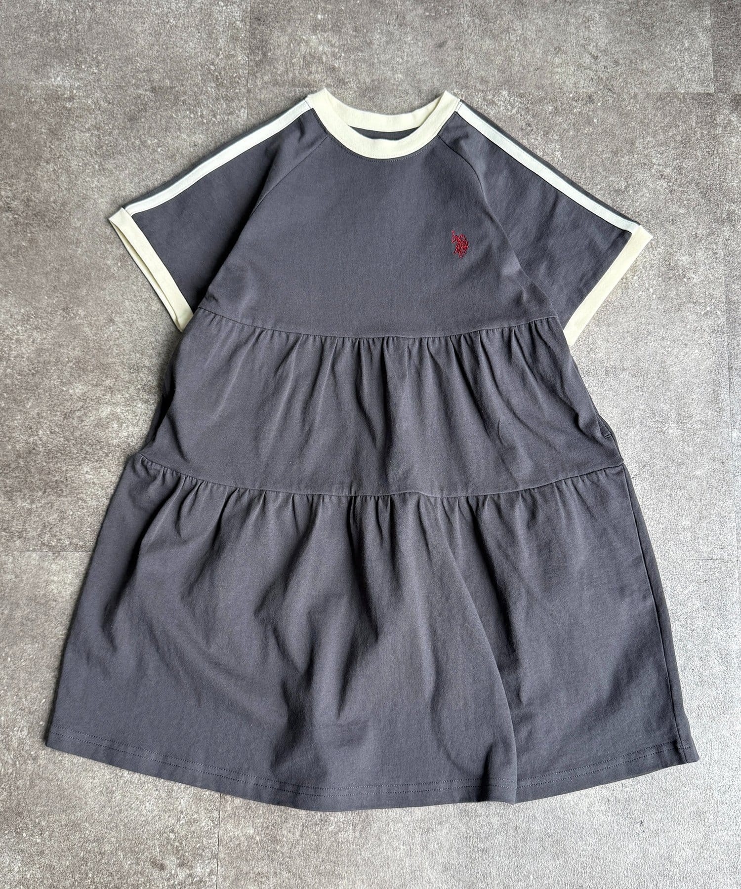 CPCM(シーピーシーエム) 【KIDS】【U.S. POLO ASSN.】カットティアードワンピース
