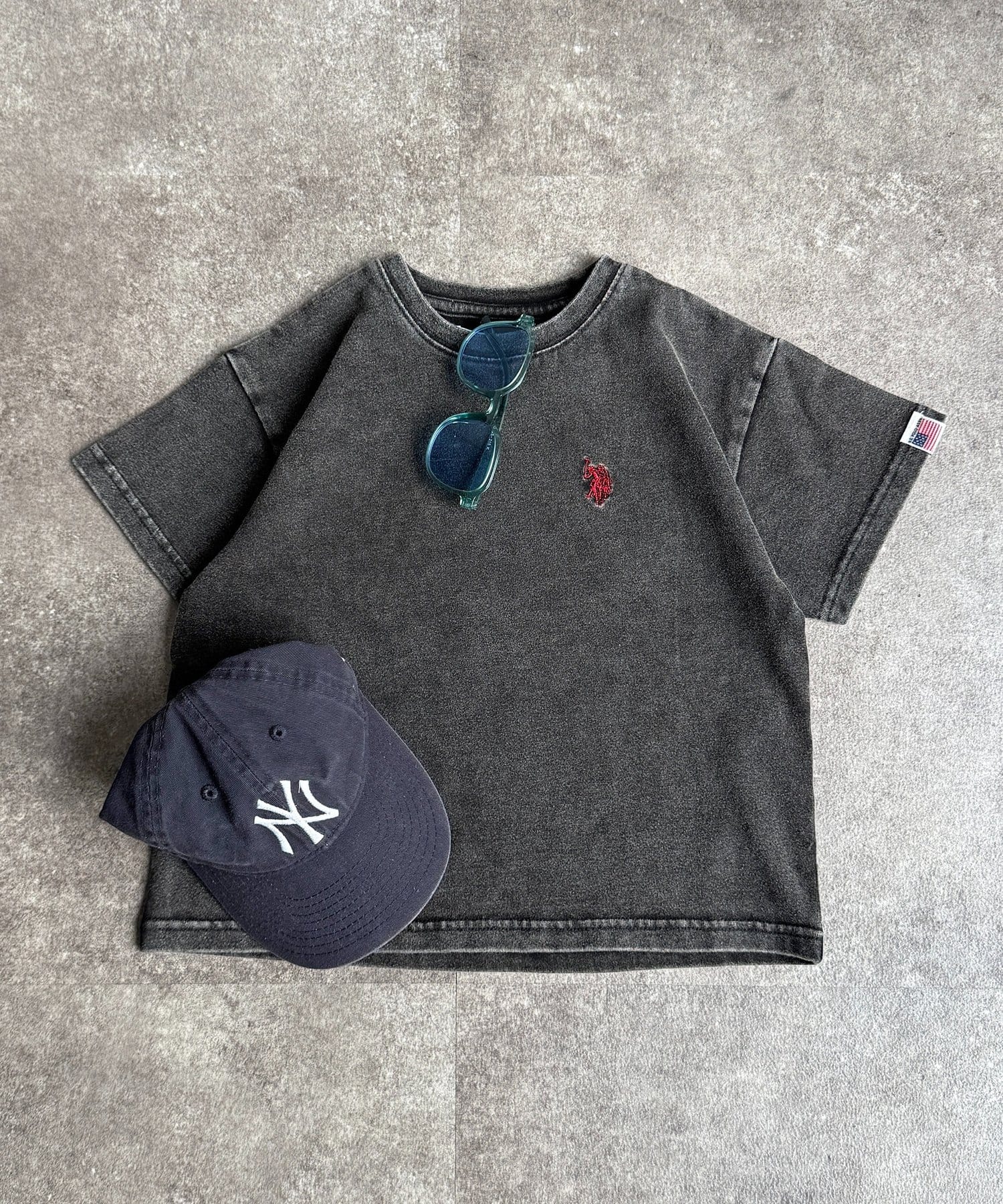 CPCM(シーピーシーエム) 【KIDS】【U.S. POLO ASSN.】1ポイント刺繍T