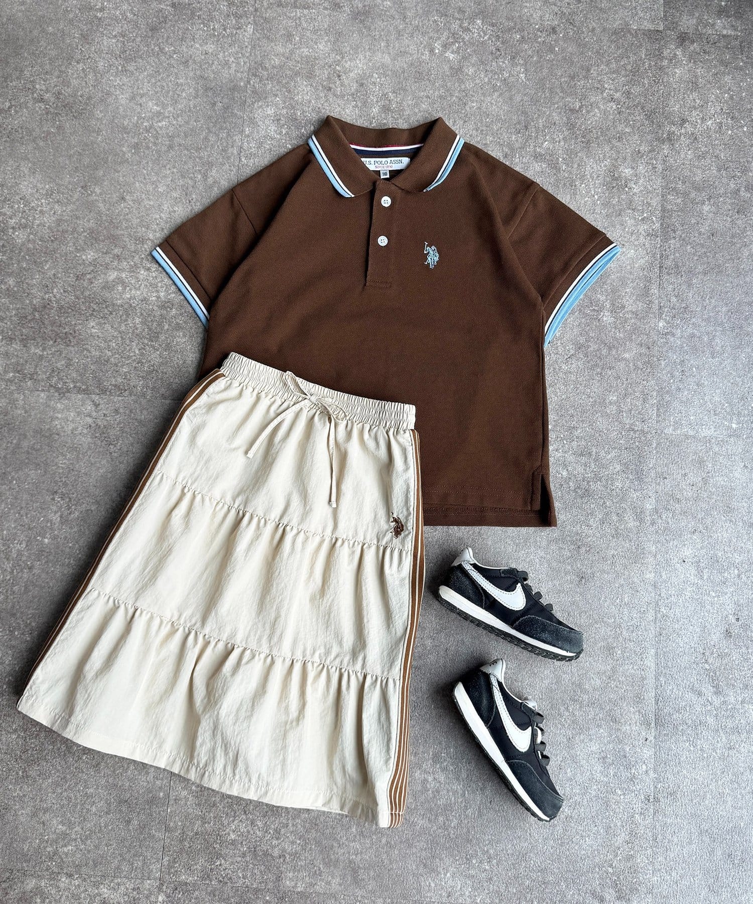 CPCM(シーピーシーエム) 【KIDS】【U.S. POLO ASSN.】鹿の子ポロ