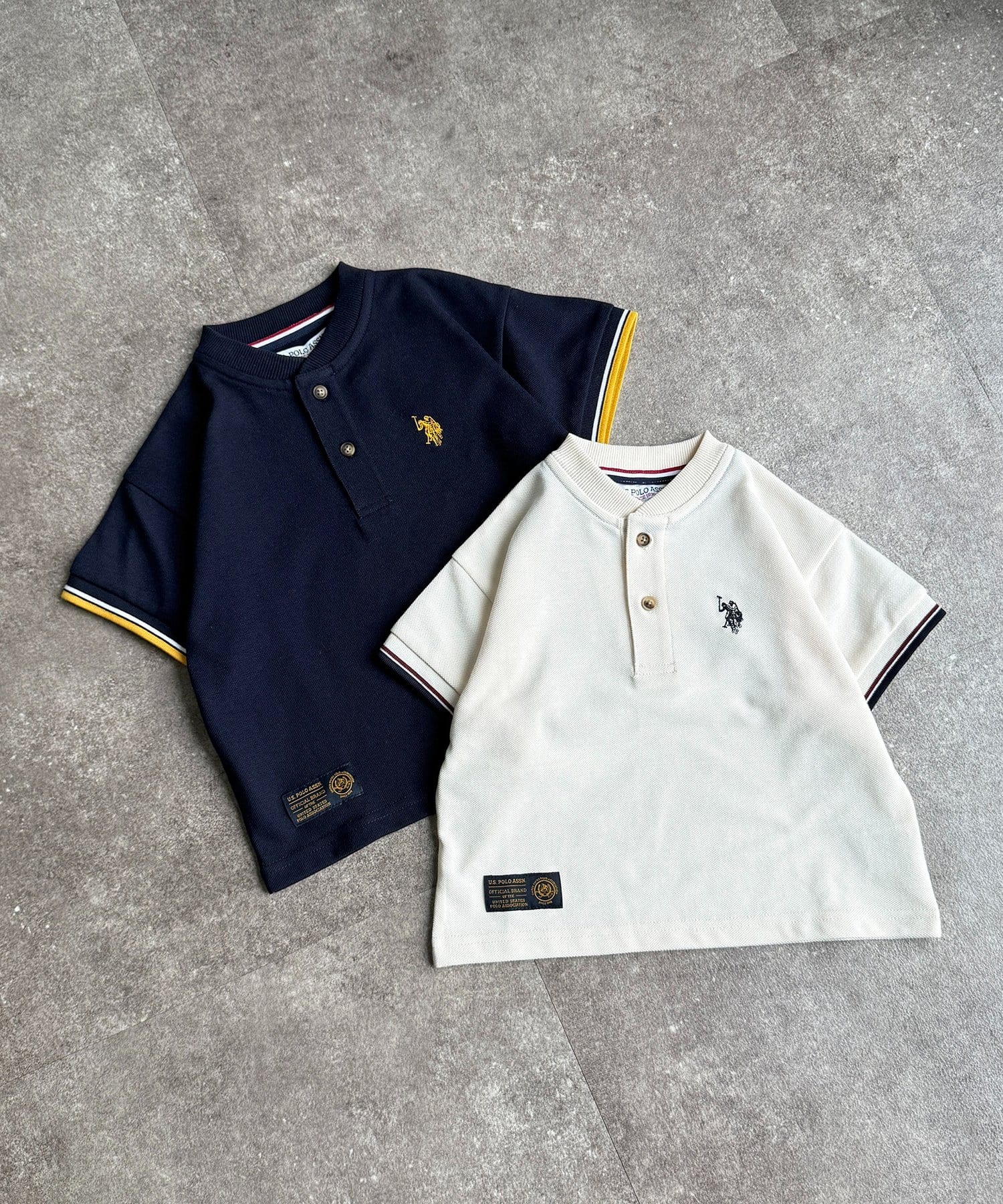 CPCM(シーピーシーエム) 【KIDS】【U.S. POLO ASSN.】鹿の子ヘンリーT