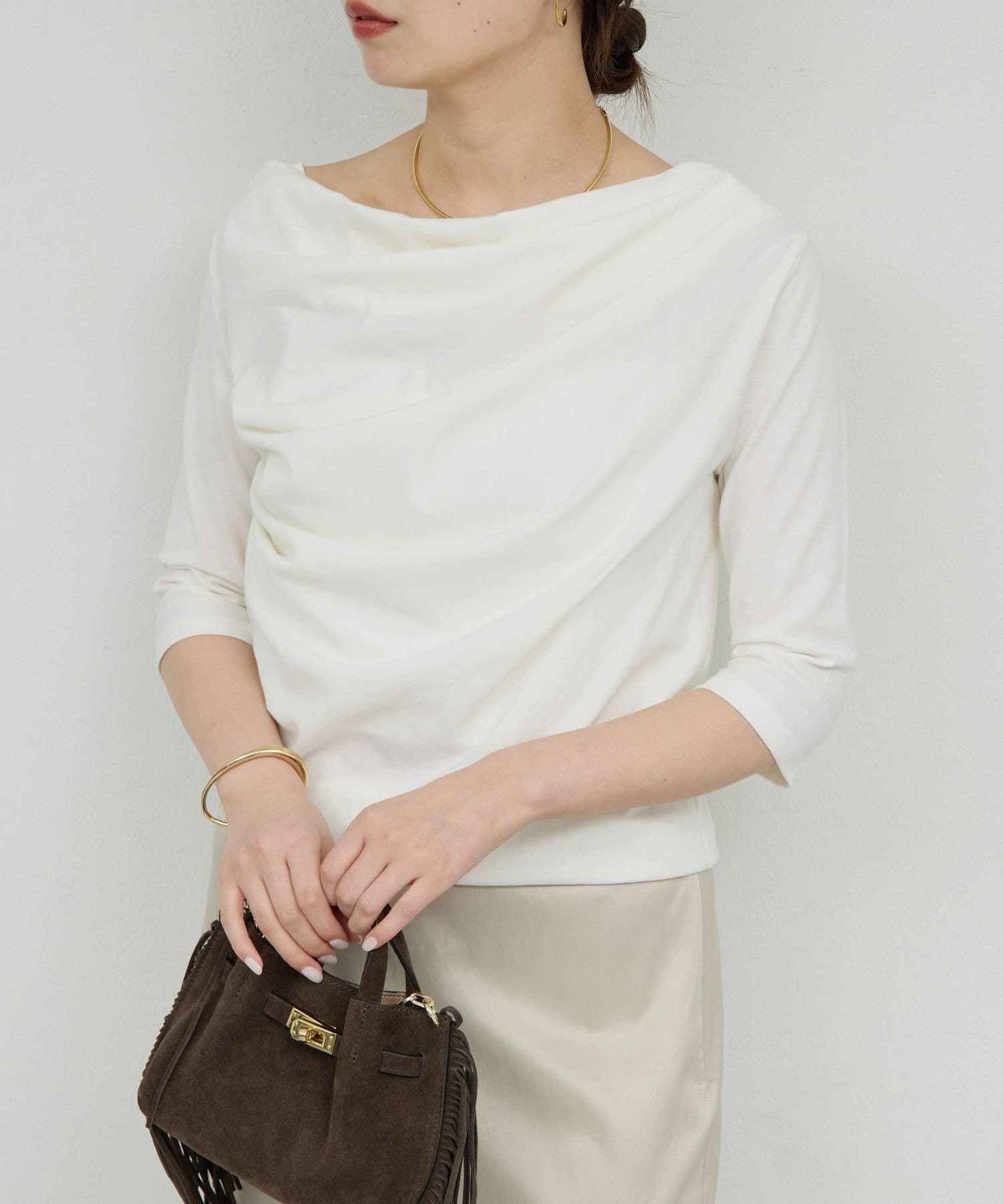 GALLARDAGALANTE(ガリャルダガランテ) 【2WAY】ハーフスリーブカットソー