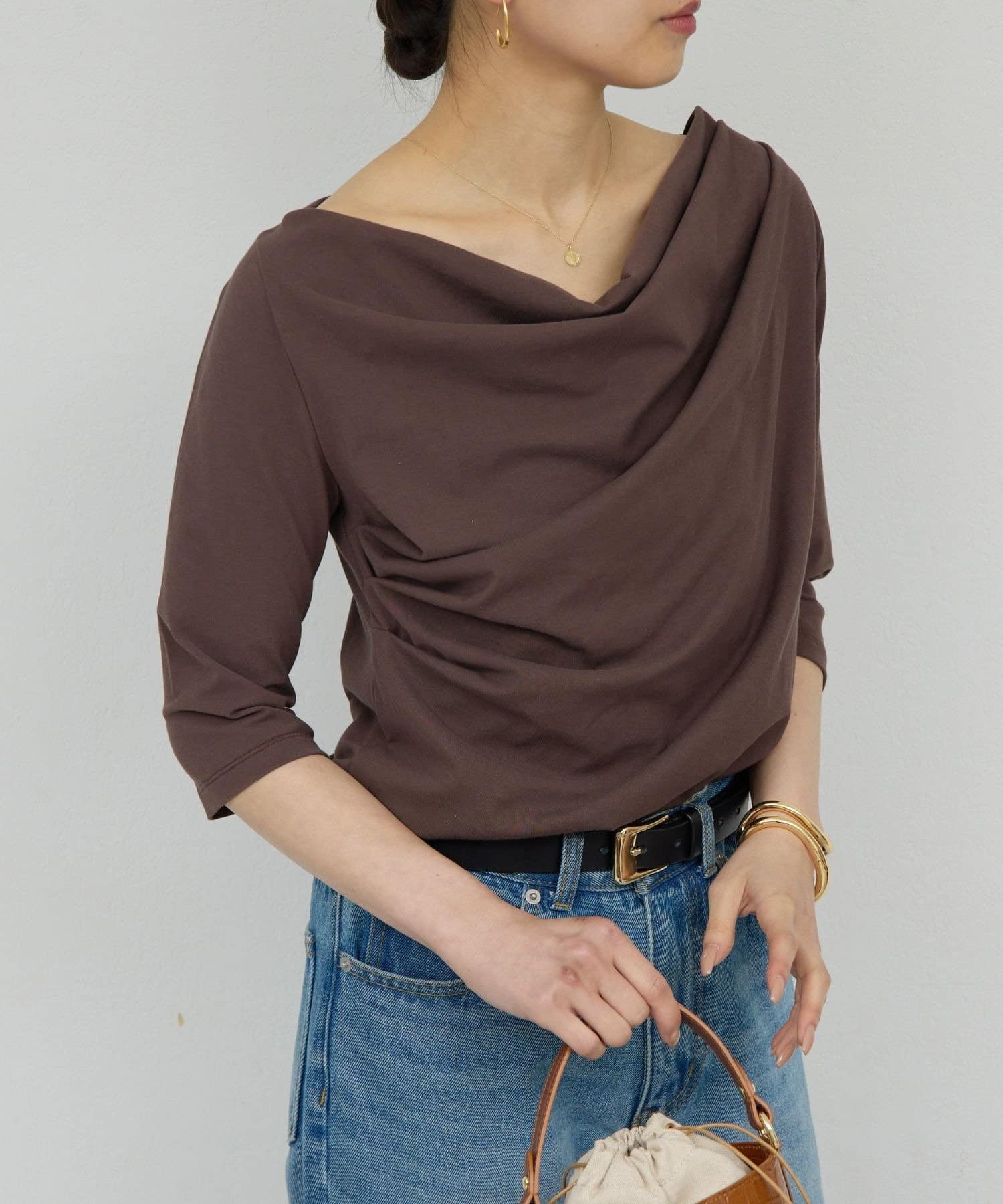 GALLARDAGALANTE(ガリャルダガランテ) 【2WAY】ハーフスリーブカットソー