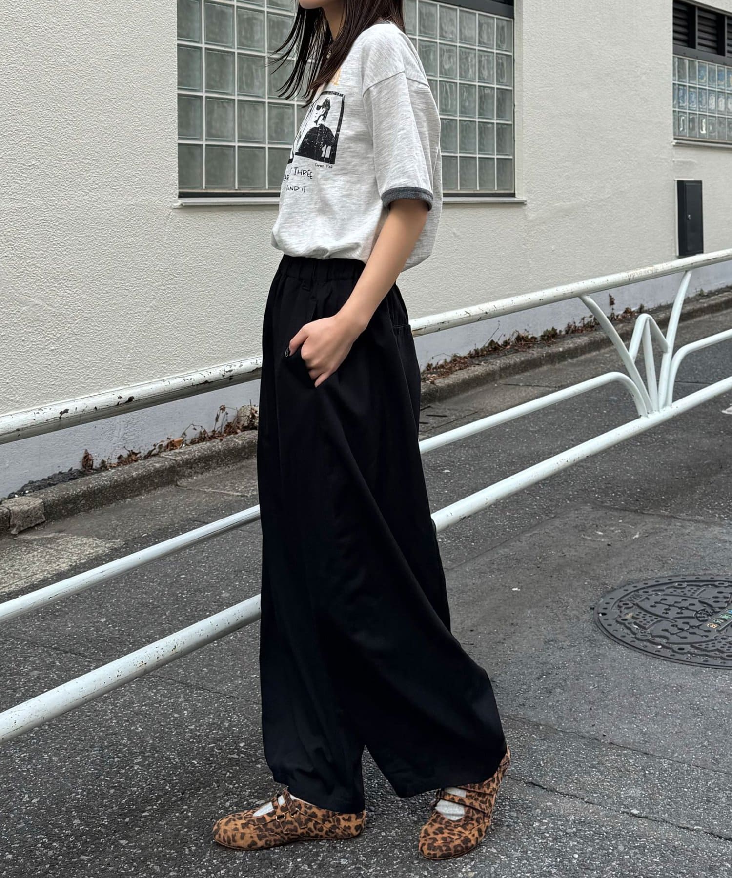 CIAOPANIC(チャオパニック) アソートプリントリンガーTシャツ