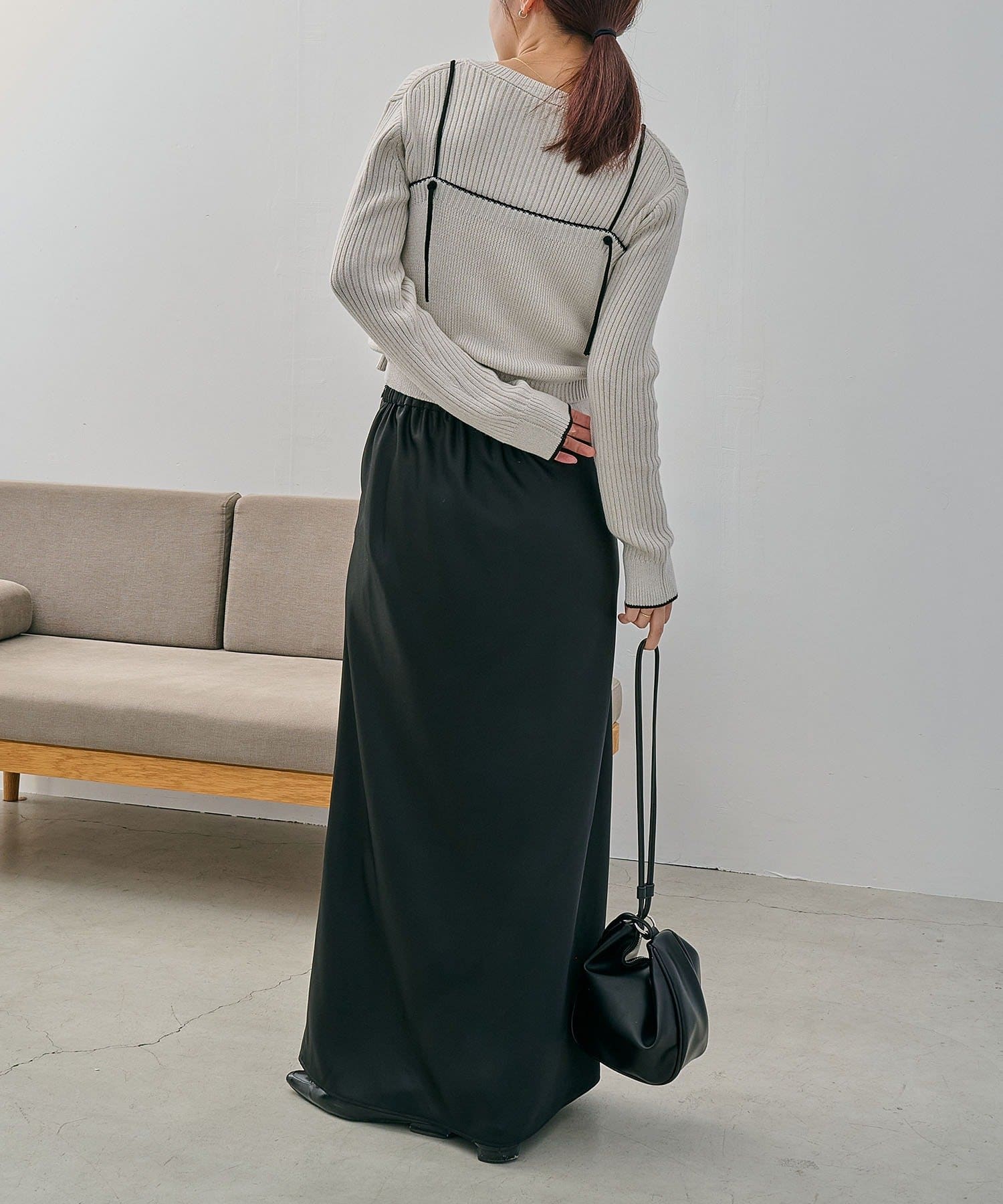 OUTLET(アウトレット) 【CAPRICIEUX LE'MAGE】メランジキャミSETカーディガン