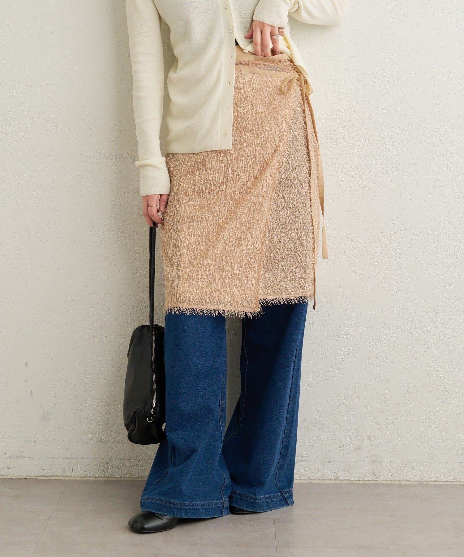 OUTLET(アウトレット) 【Omekashi】フリンジスカート