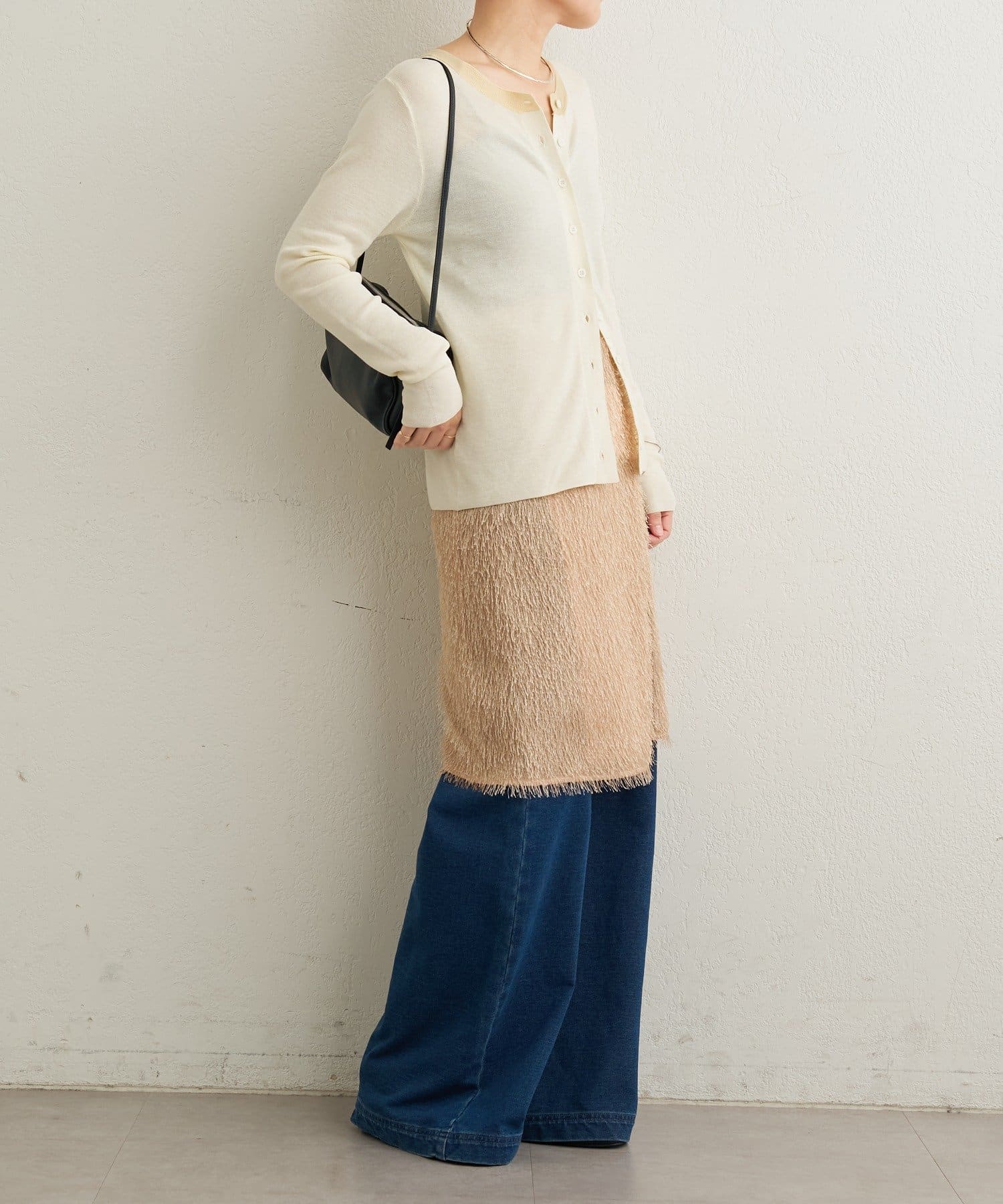 OUTLET(アウトレット) 【Omekashi】フリンジスカート