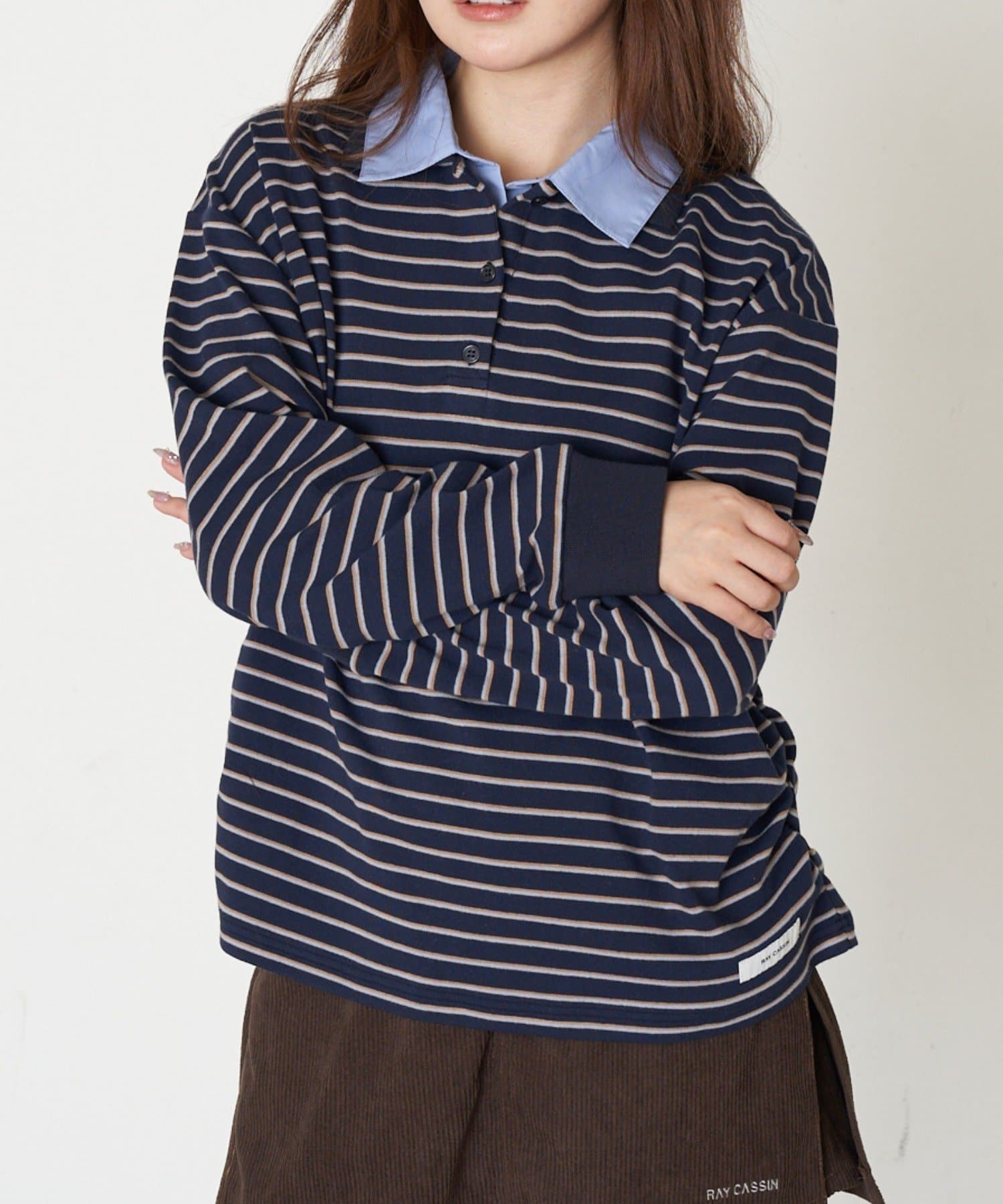 OUTLET(アウトレット) 【RAY CASSIN】ボーダーポロTシャツ