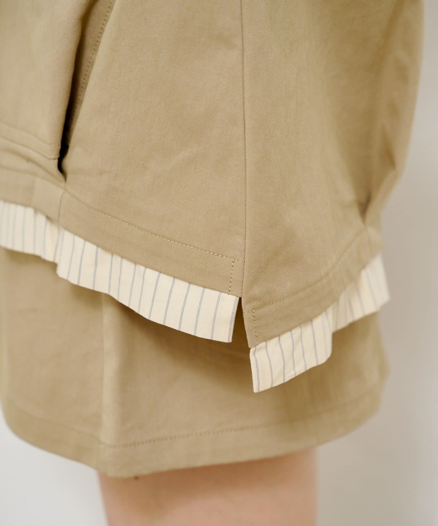 OUTLET(アウトレット) 【Kastane】レイヤードミドルシャツジャケット