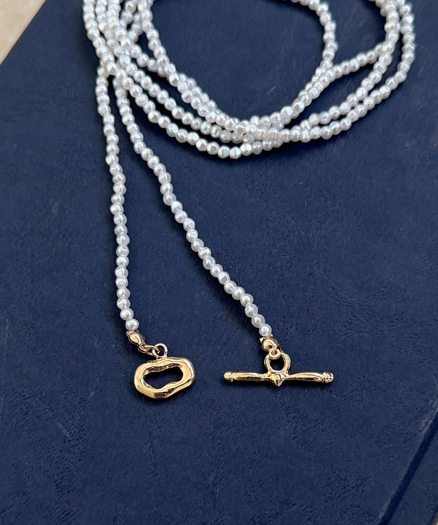 FREDY & GLOSTER(フレディ アンド グロスター) 小粒ビーズマンテルマルチネックレス