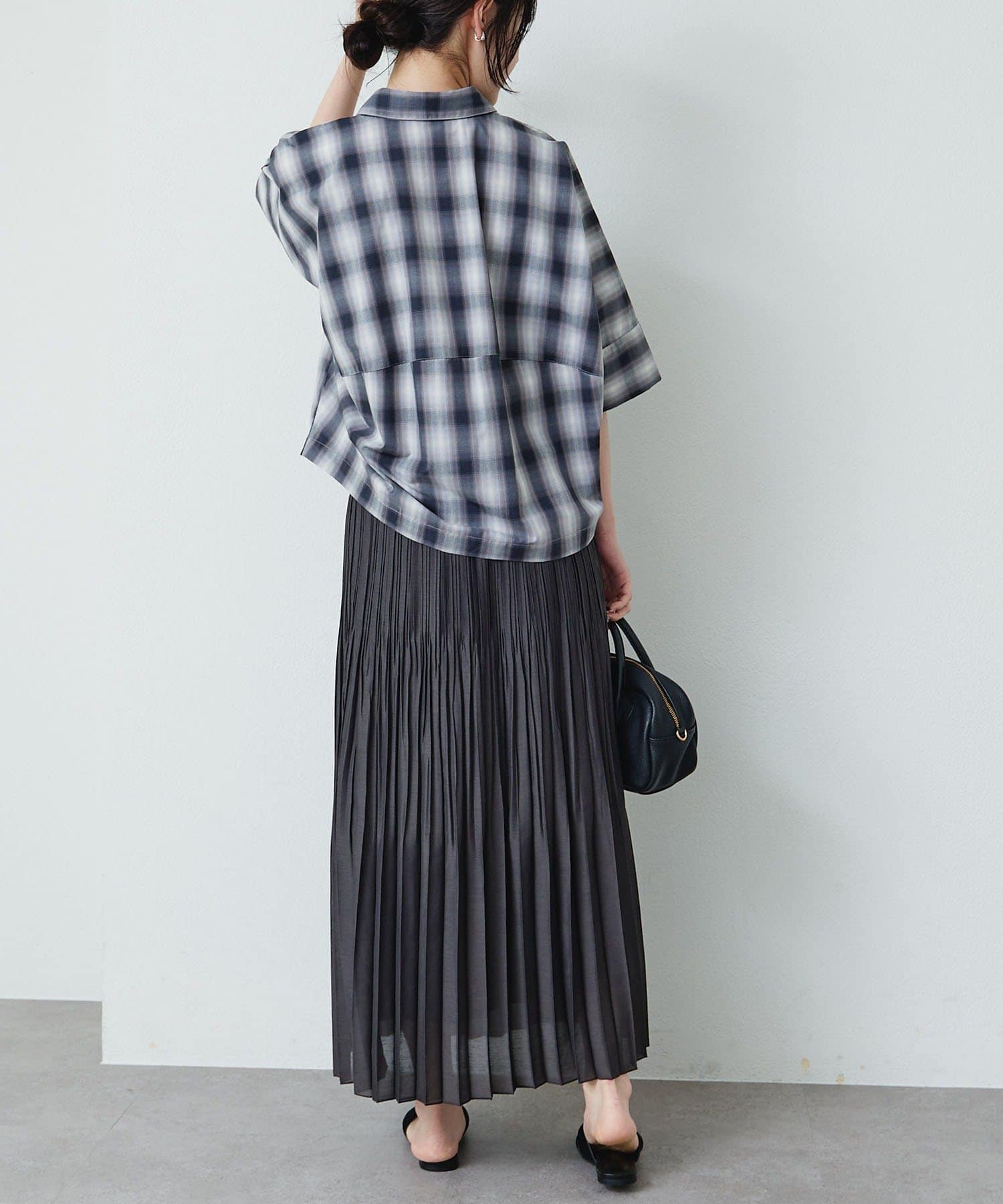 PUAL CE CIN(ピュアルセシン) シアープリーツスカート